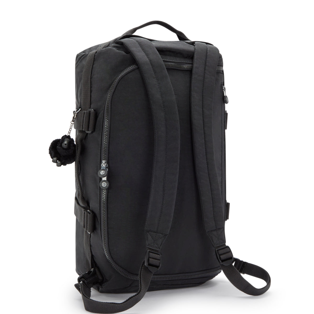 KIPLING Jonis S Black Noir حقيبة سفر صغيرة (قابلة للتحويل إلى حقيبة ظهر) I7712-P39