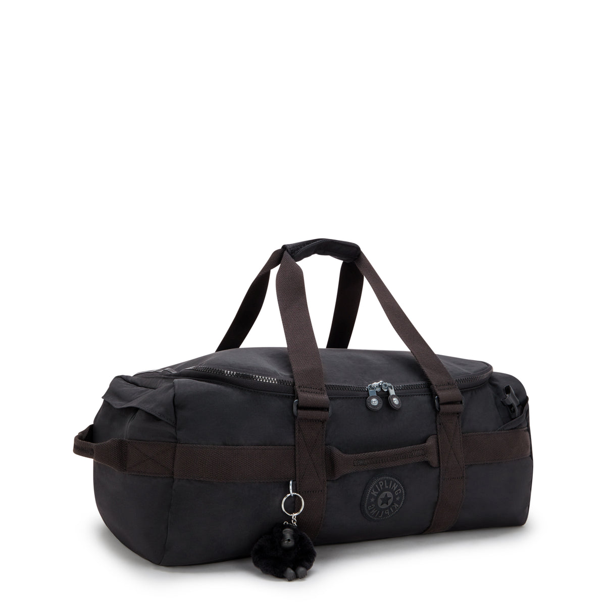 KIPLING Jonis S Black Noir حقيبة سفر صغيرة (قابلة للتحويل إلى حقيبة ظهر) I7712-P39