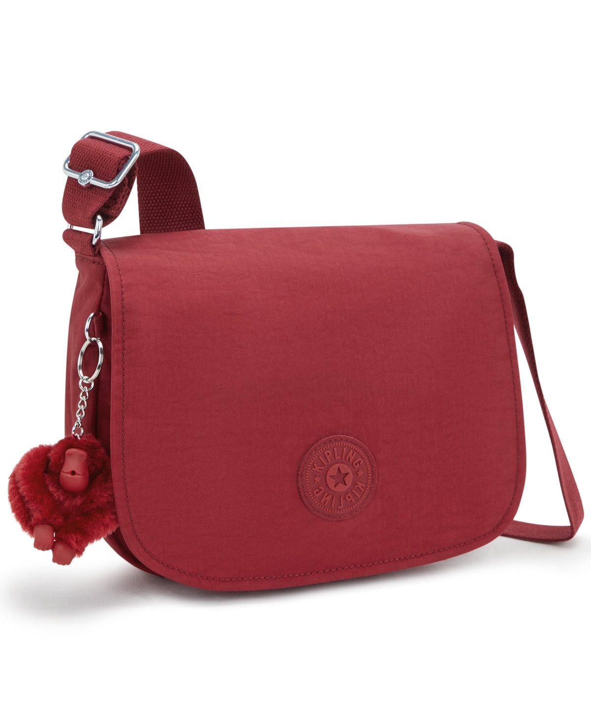 حقيبة Kipling Loreen M متوسطة الحجم باللون الأحمر العصري I7729-4SS