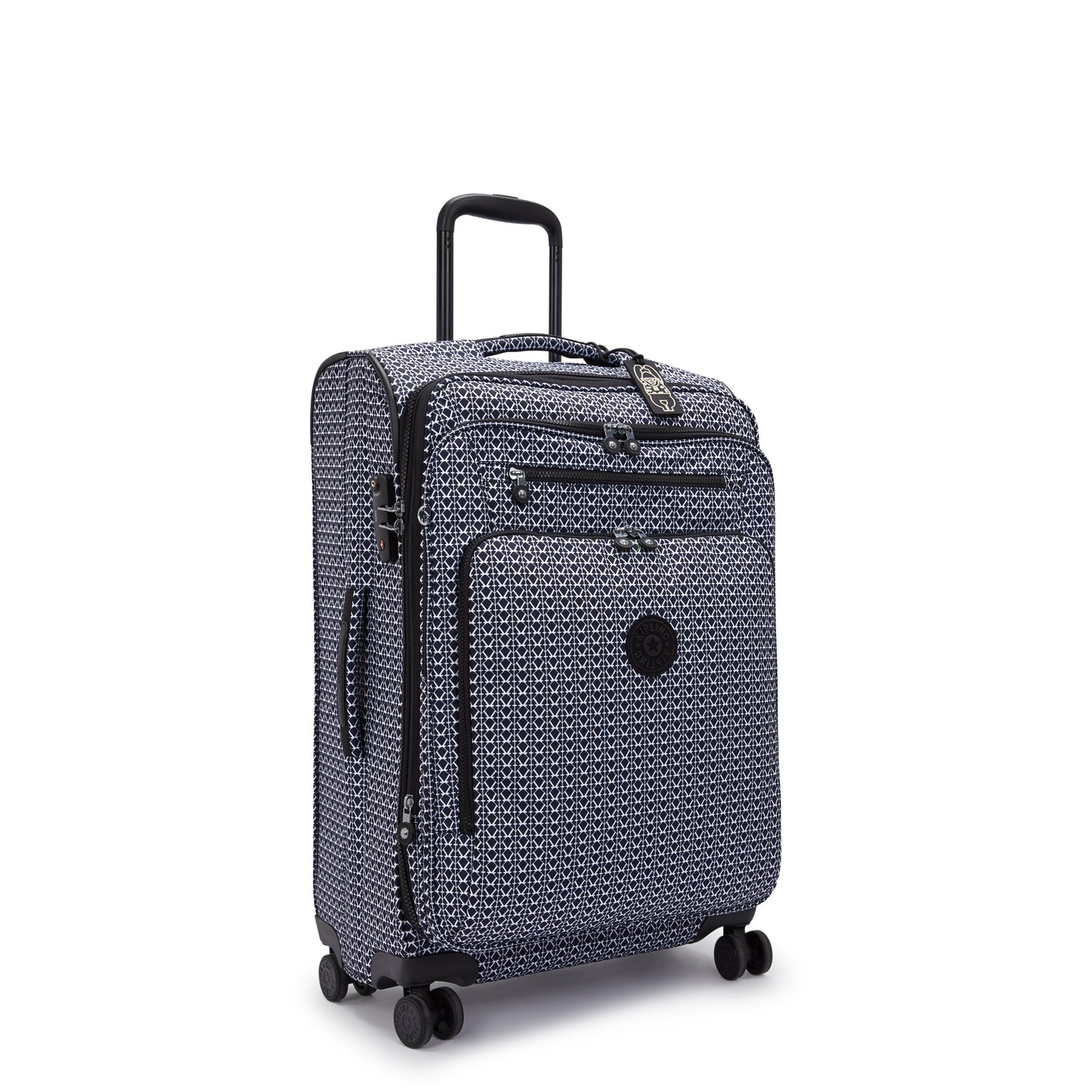 Kipling New Youri Spin M Signature Print حقيبة دوارة متوسطة قابلة للتوسيع C2I7788-DD2