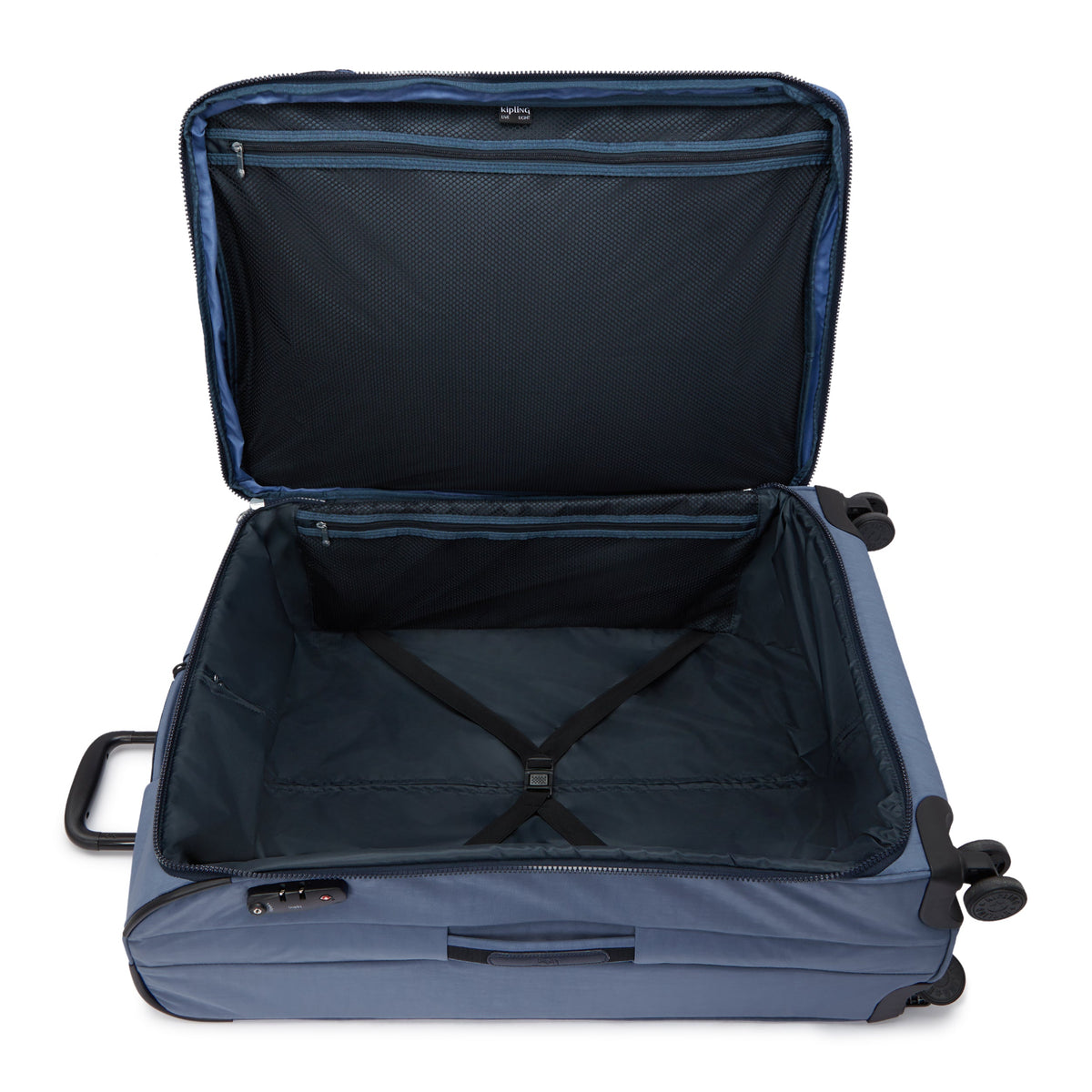 حقيبة Kipling New Youri Spin L Blue Lover كبيرة قابلة للتمدد I7930-56V