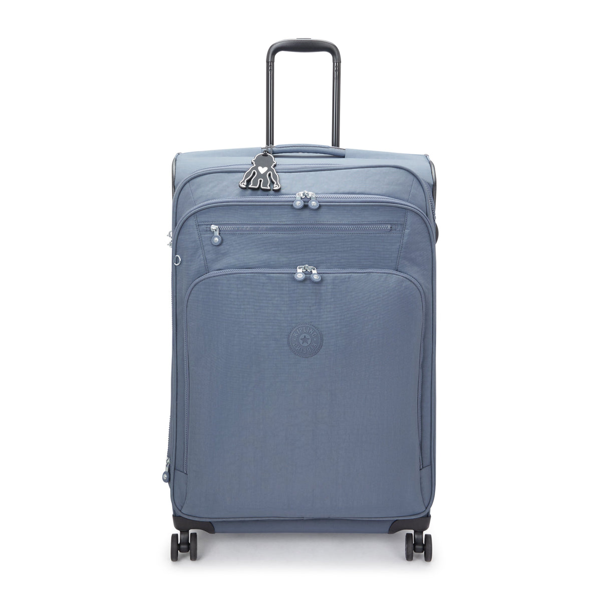 Kipling New Youri Spin L Blue Stone Large expandable wheeled luggage I7930-6FB