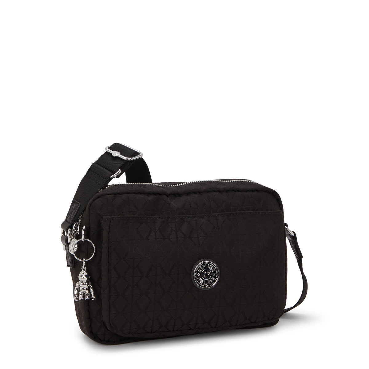 KIPLING Abanu M Noir Sign Jq حقيبة كروس متوسطة I8024-4NW