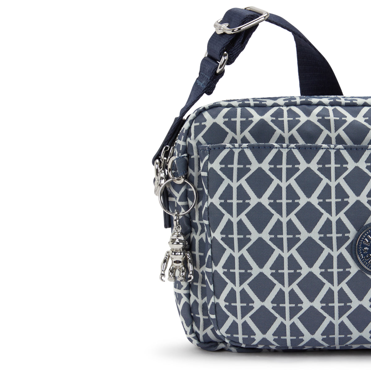 Kipling Abanu M Navy Sign Jq حقيبة كروس متوسطة I8024-8DM
