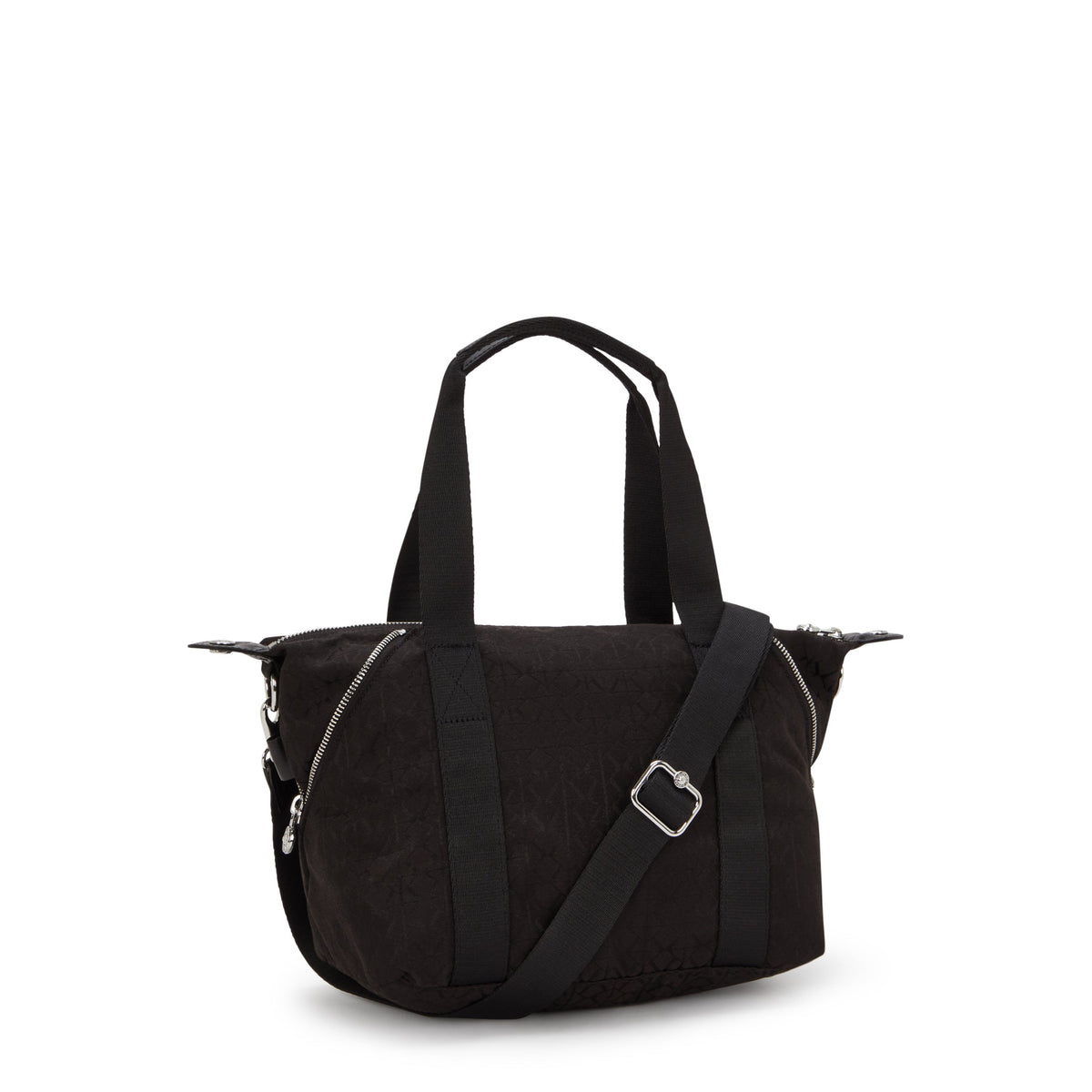 حقيبة يد صغيرة KIPLING Art Mini Noir Sign Jq (مع حزام كتف قابل للإزالة) I8028-4NW