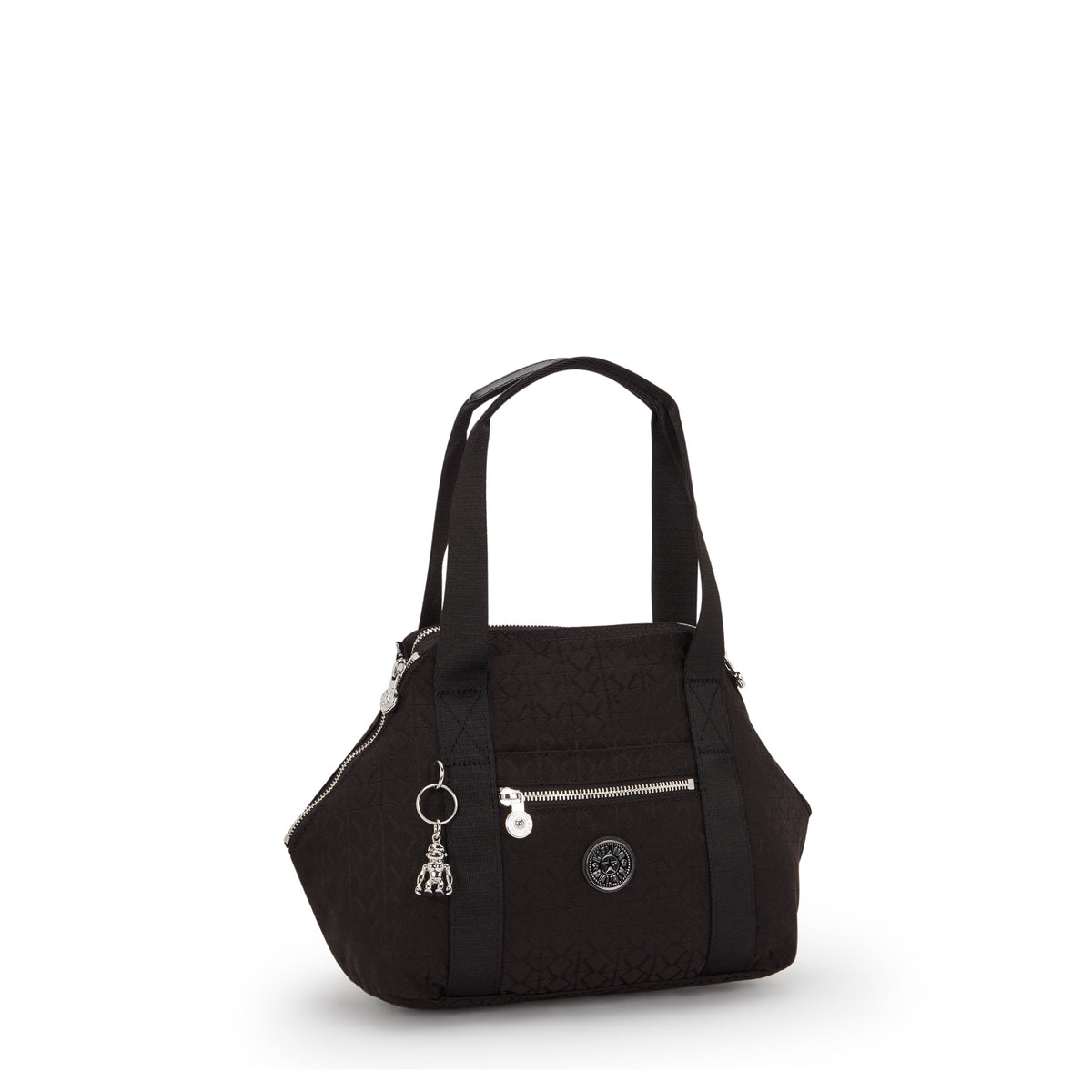 حقيبة يد صغيرة KIPLING Art Mini Noir Sign Jq (مع حزام كتف قابل للإزالة) I8028-4NW