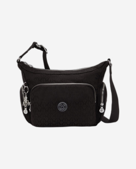 حقيبة كتف متوسطة KIPLING Gabb S Noir Sign Jq I8039-4NW