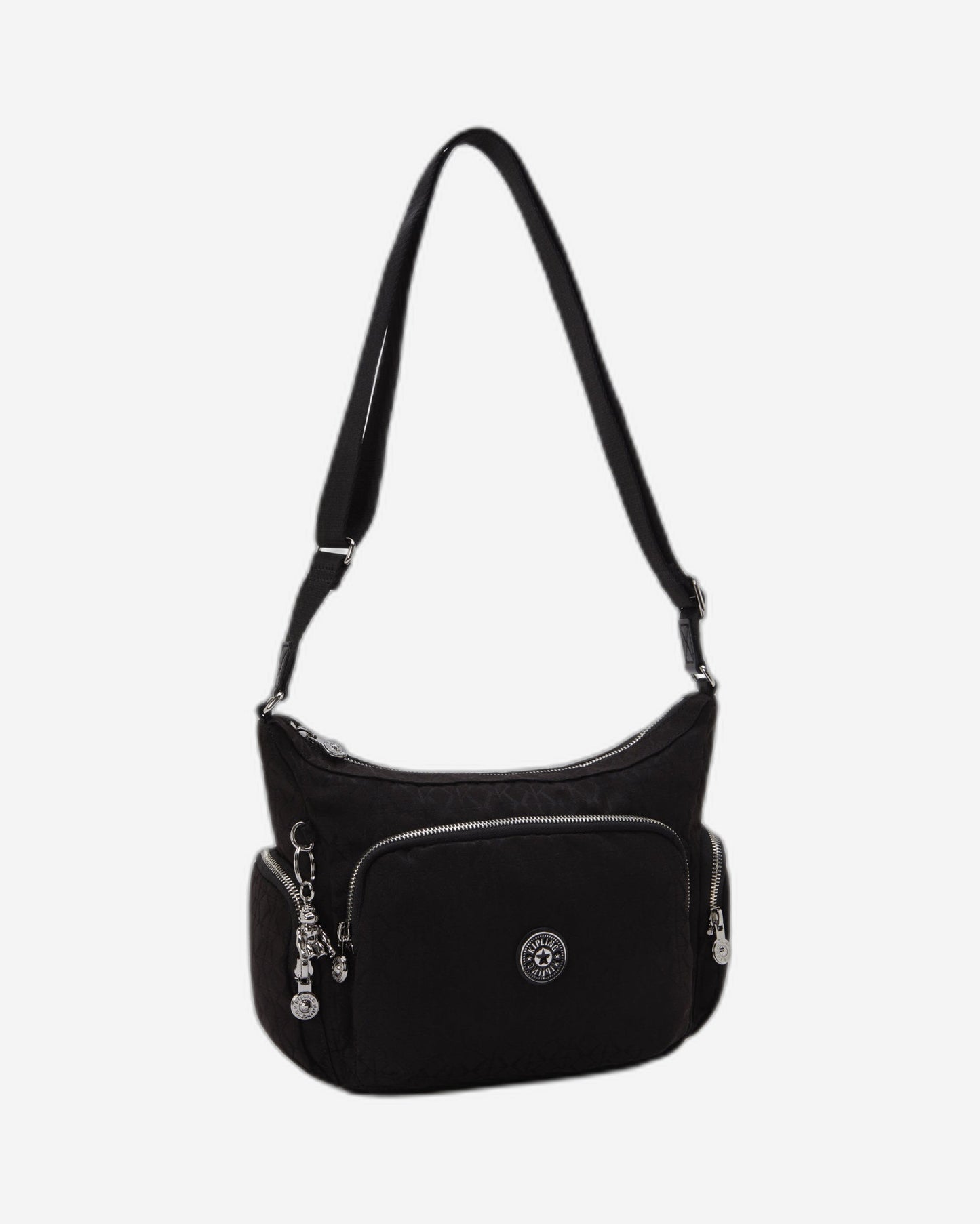 حقيبة كتف متوسطة KIPLING Gabb S Noir Sign Jq I8039-4NW