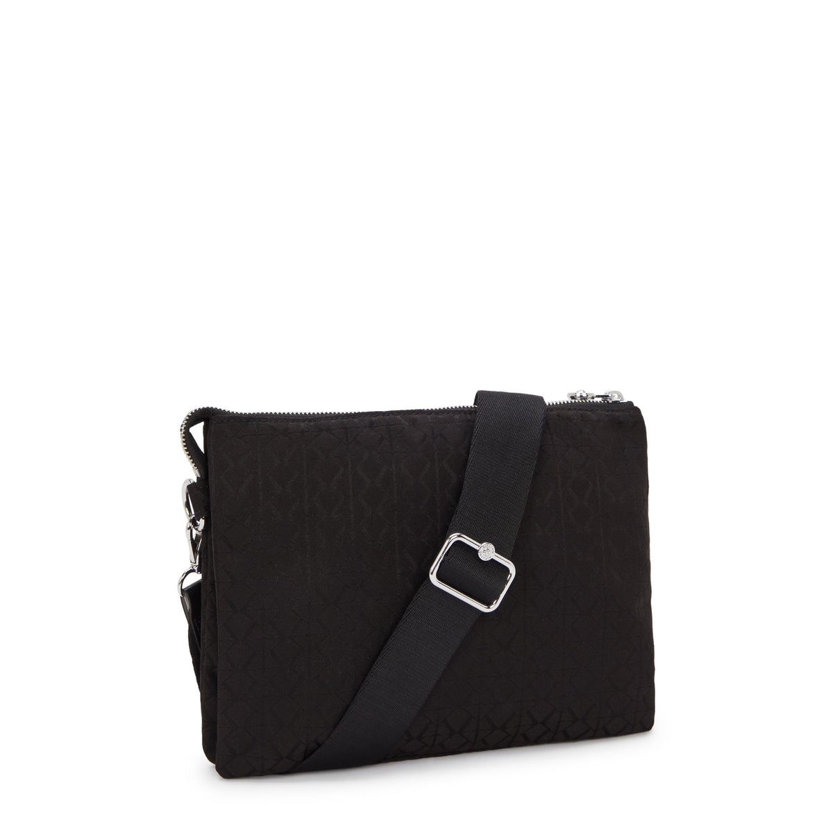 Kipling Riri L Noir Sign Jq حقيبة كروس متوسطة (مع حزام كتف قابل للإزالة) I8044-4NW
