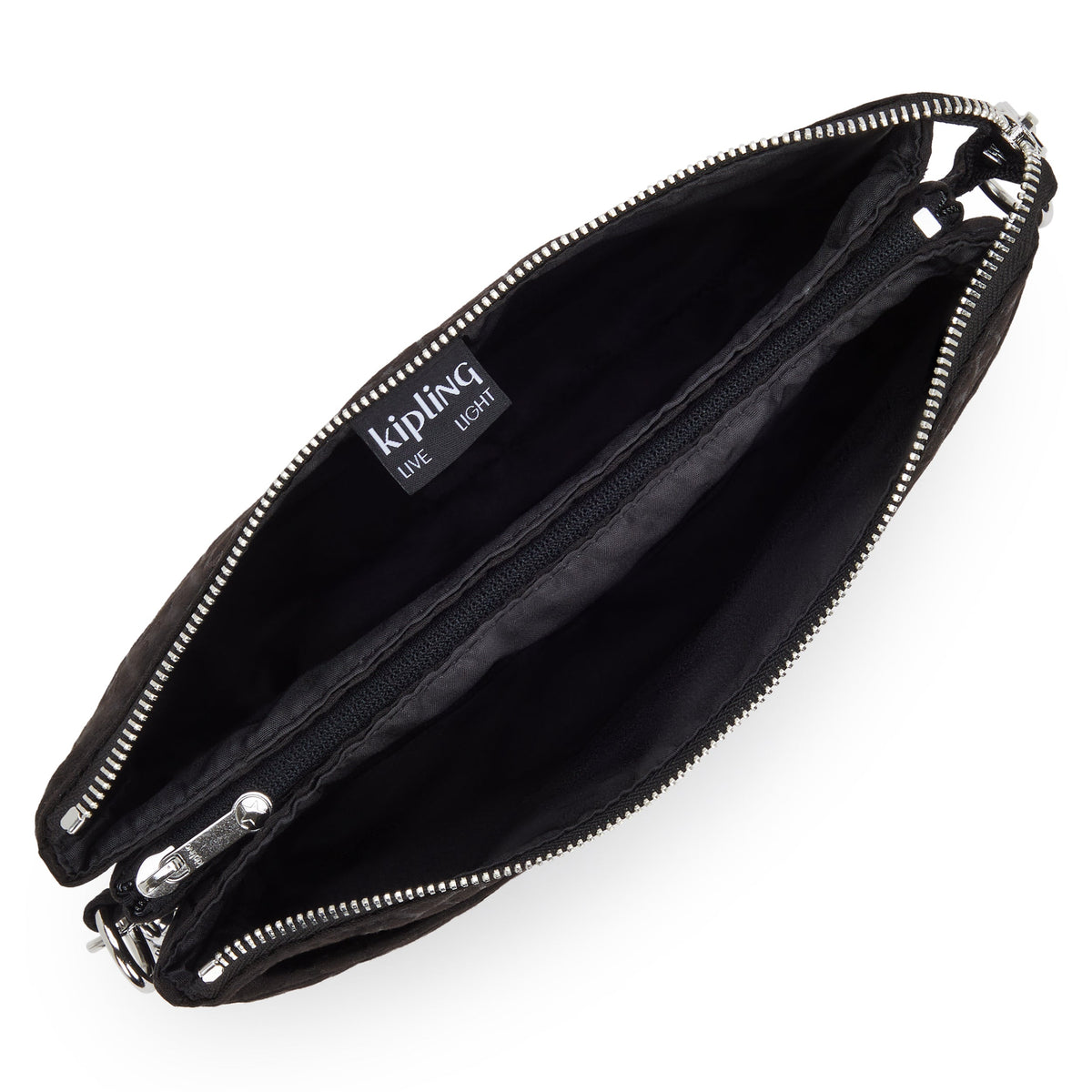 Kipling Riri L Noir Sign Jq حقيبة كروس متوسطة (مع حزام كتف قابل للإزالة) I8044-4NW