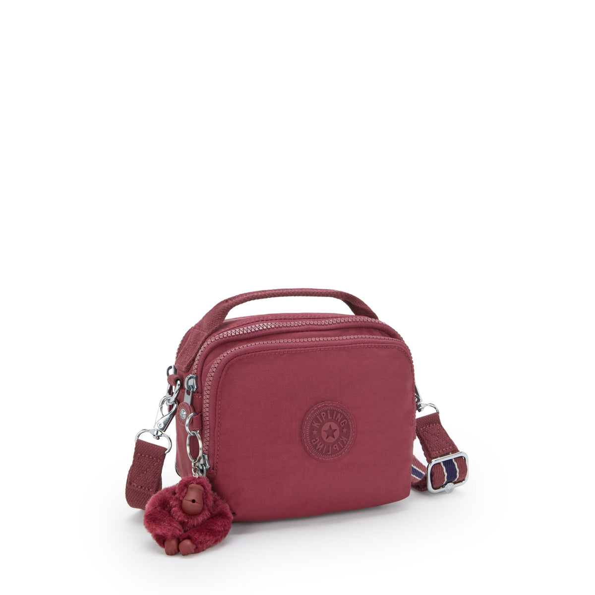 Kipling Cahir Lounge Wine حقيبة كروسبودي صغيرة (قابلة للتحويل إلى حقيبة ظهر) I8061-5FW