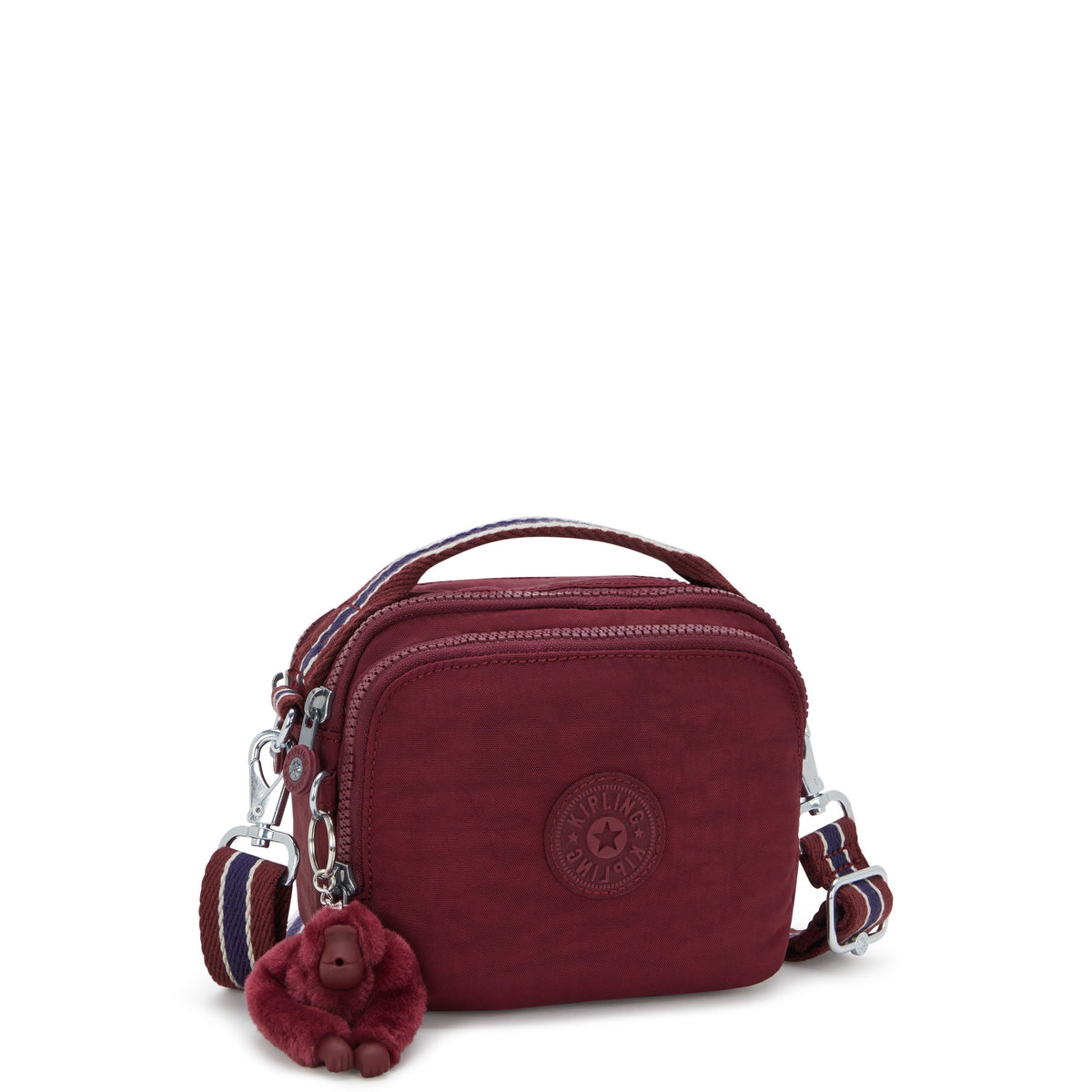 Kipling Cahir Lounge Wine حقيبة كروسبودي صغيرة (قابلة للتحويل إلى حقيبة ظهر) I8061-5FW