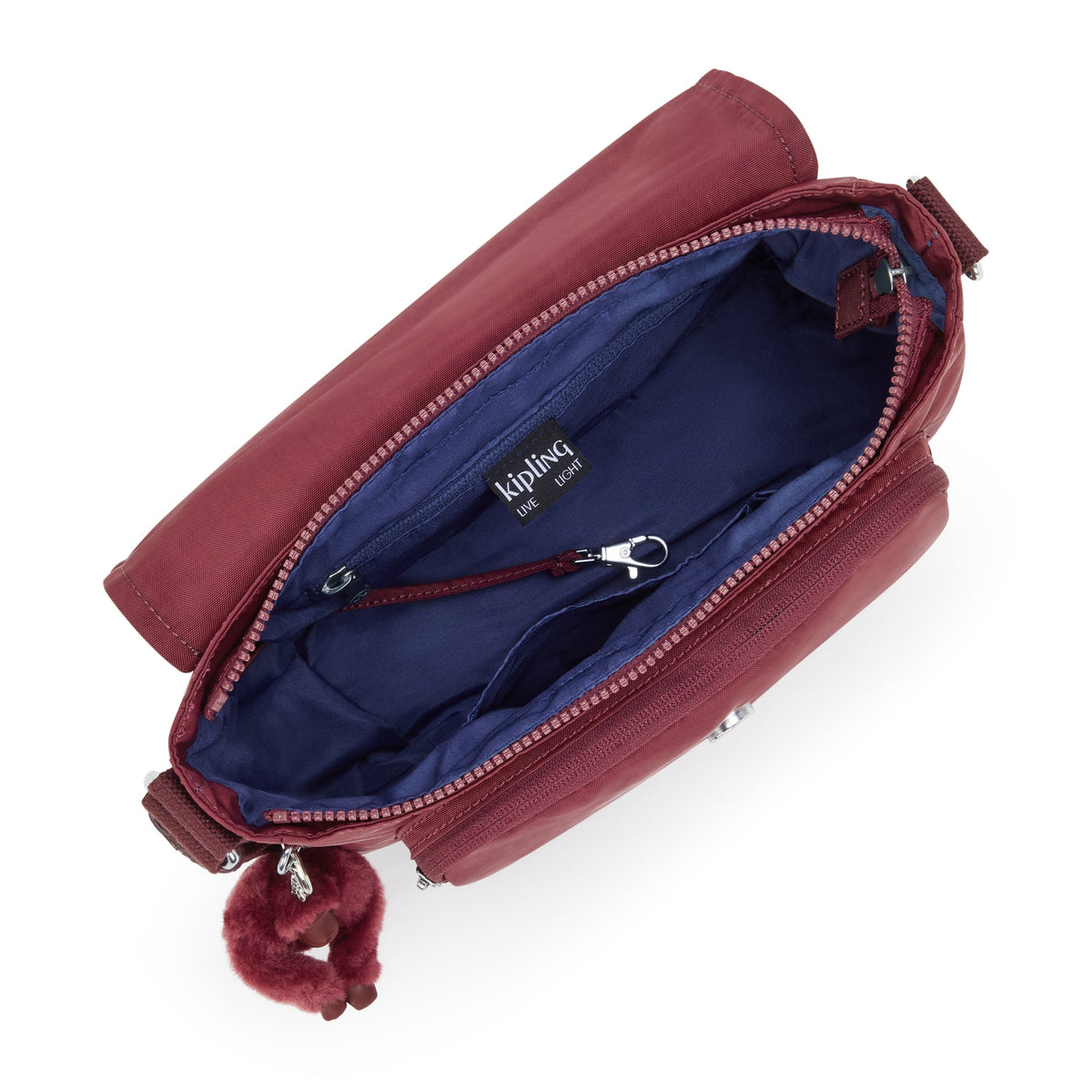 حقيبة كروسبودي متوسطة Kipling Dalma Lounge Wine (مع سحاب قابل للتوسيع) I8123-5FW