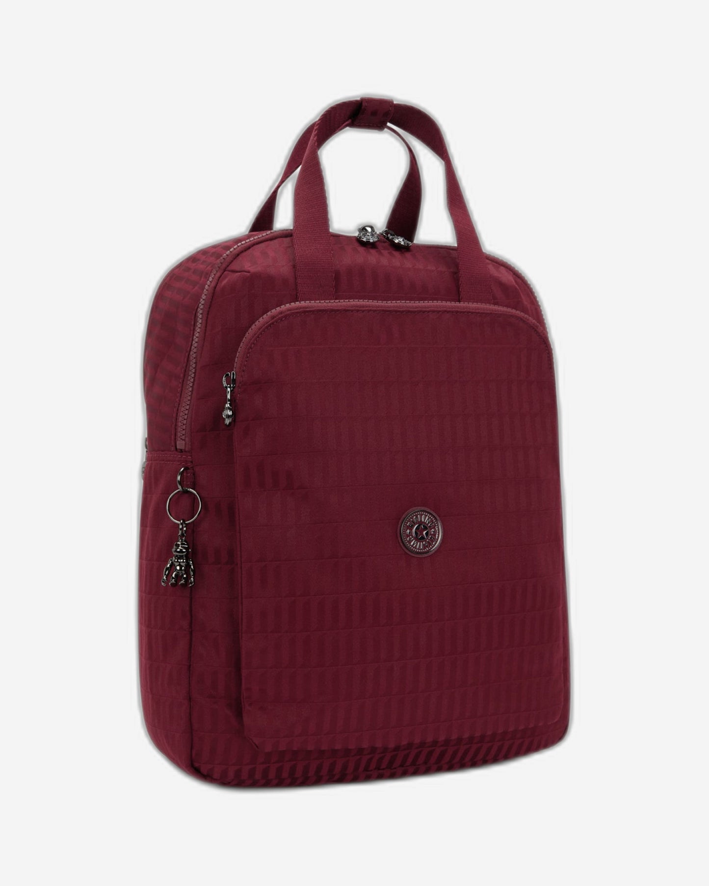حقيبة ظهر Kipling Kazuki L Maroon Tile Jq Large (مع جيب للكمبيوتر المحمول) I8227-9HX