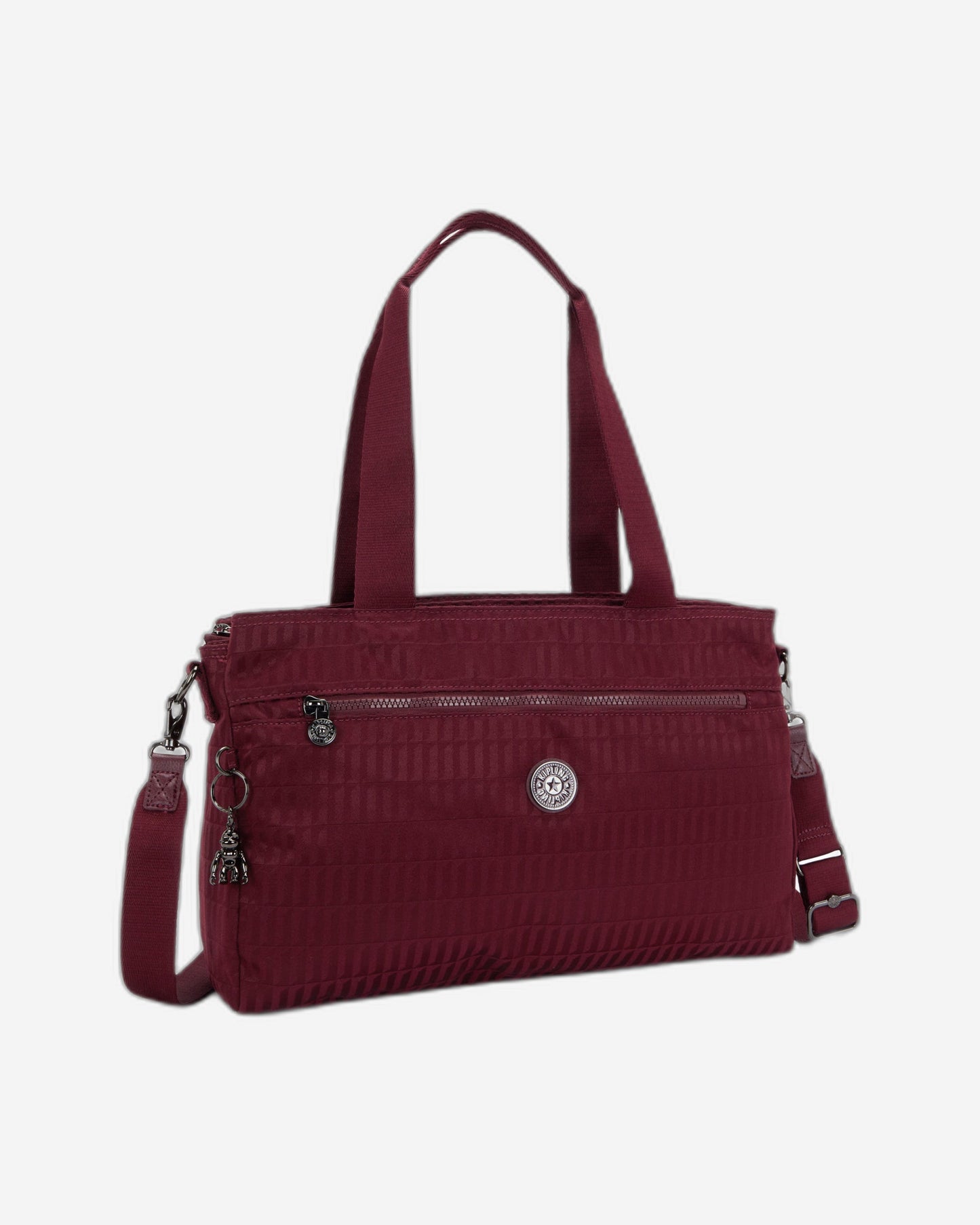 Kipling Elysia Work S Maroon Tile Jq حقيبة عمل صغيرة (مع حزام كتف قابل للإزالة) I8795-9HX