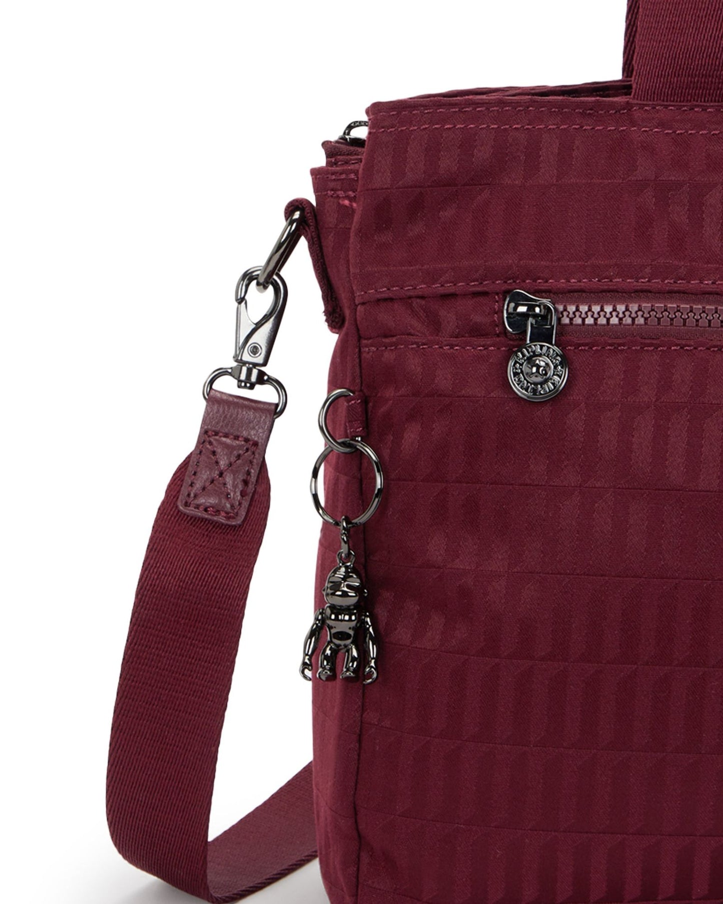 Kipling Elysia Work S Maroon Tile Jq حقيبة عمل صغيرة (مع حزام كتف قابل للإزالة) I8795-9HX