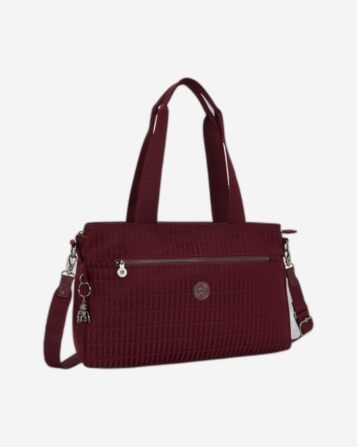 Kipling Elysia Work S Maroon Tile Jq حقيبة عمل صغيرة (مع حزام كتف قابل للإزالة) I8795-9HX