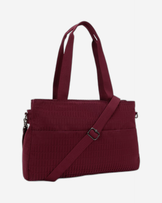 Kipling Elysia Work Maroon Tile Jq حقيبة عمل (مع حزام كتف قابل للإزالة) I8829-9HX