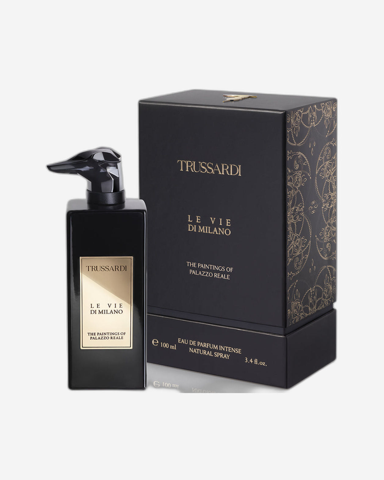 TRUSSARDI LE VIE DI MILANO-THE PAINTING OF PALAZZO REALE "LE OPERE DI PALAZZO REALE" ماء عطر مركز 100 مل رذاذ طبيعي