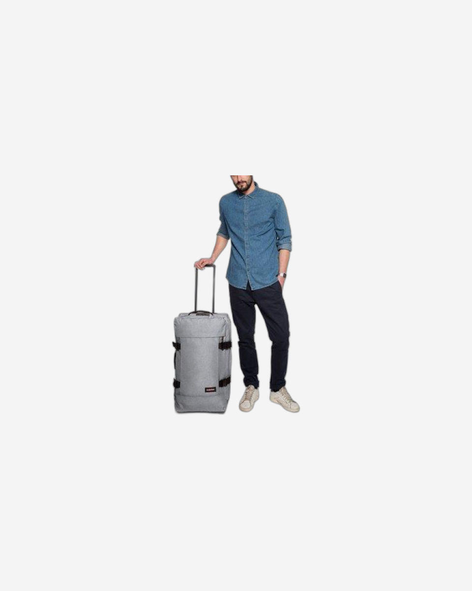 حقيبة سفر بعجلات Eastpak-TRANVERZ متوسطة الحجم - رمادية الأحد - EK62L363