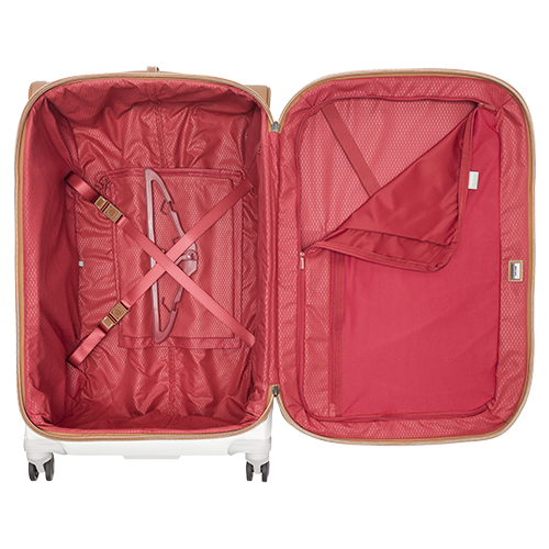 Delsey Paris Chatelet Soft+ Expandable 77cm Angora Luggage