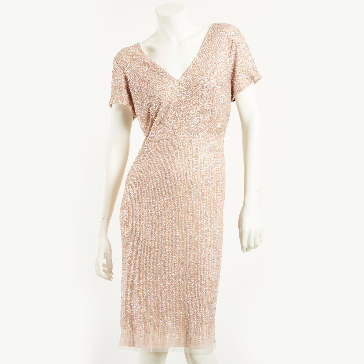 BEADED SHORT DRESS