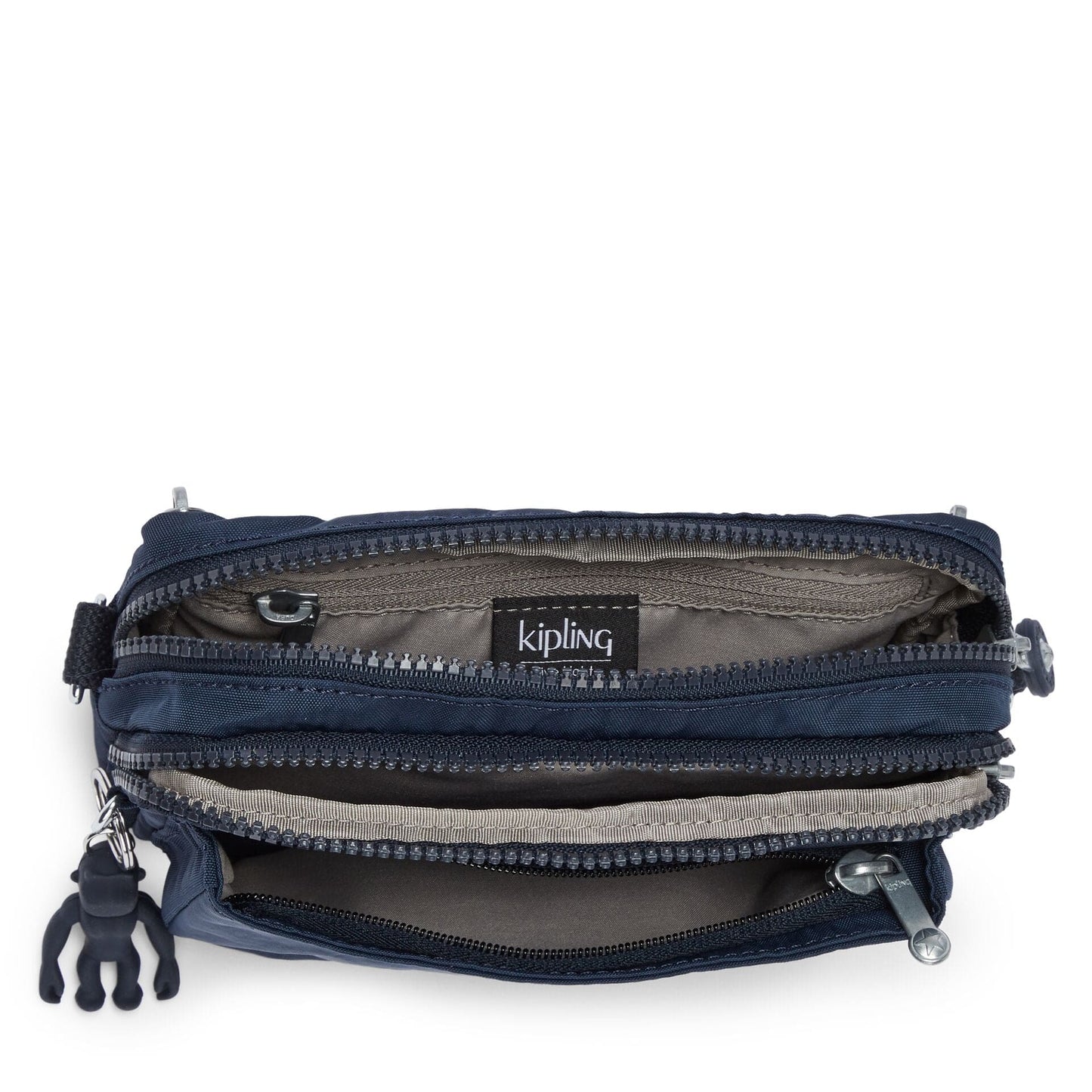 KIPLING Abanu Multi Blue Bleu 2 حقيبة صغيرة كروس بودي قابلة للتحويل إلى حقيبة خصر (مع حزام كتف قابل للإزالة) I3795-96V