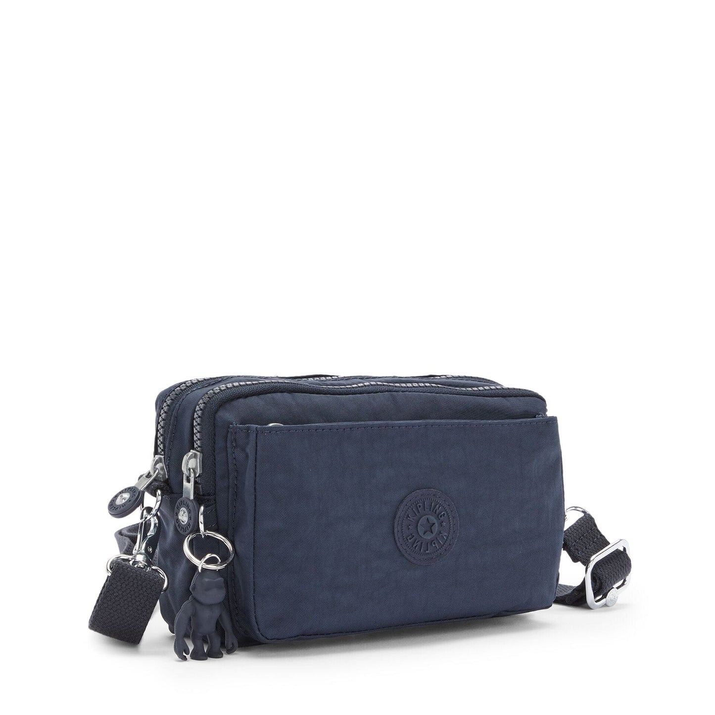 KIPLING Abanu Multi Blue Bleu 2 حقيبة صغيرة كروس بودي قابلة للتحويل إلى حقيبة خصر (مع حزام كتف قابل للإزالة) I3795-96V