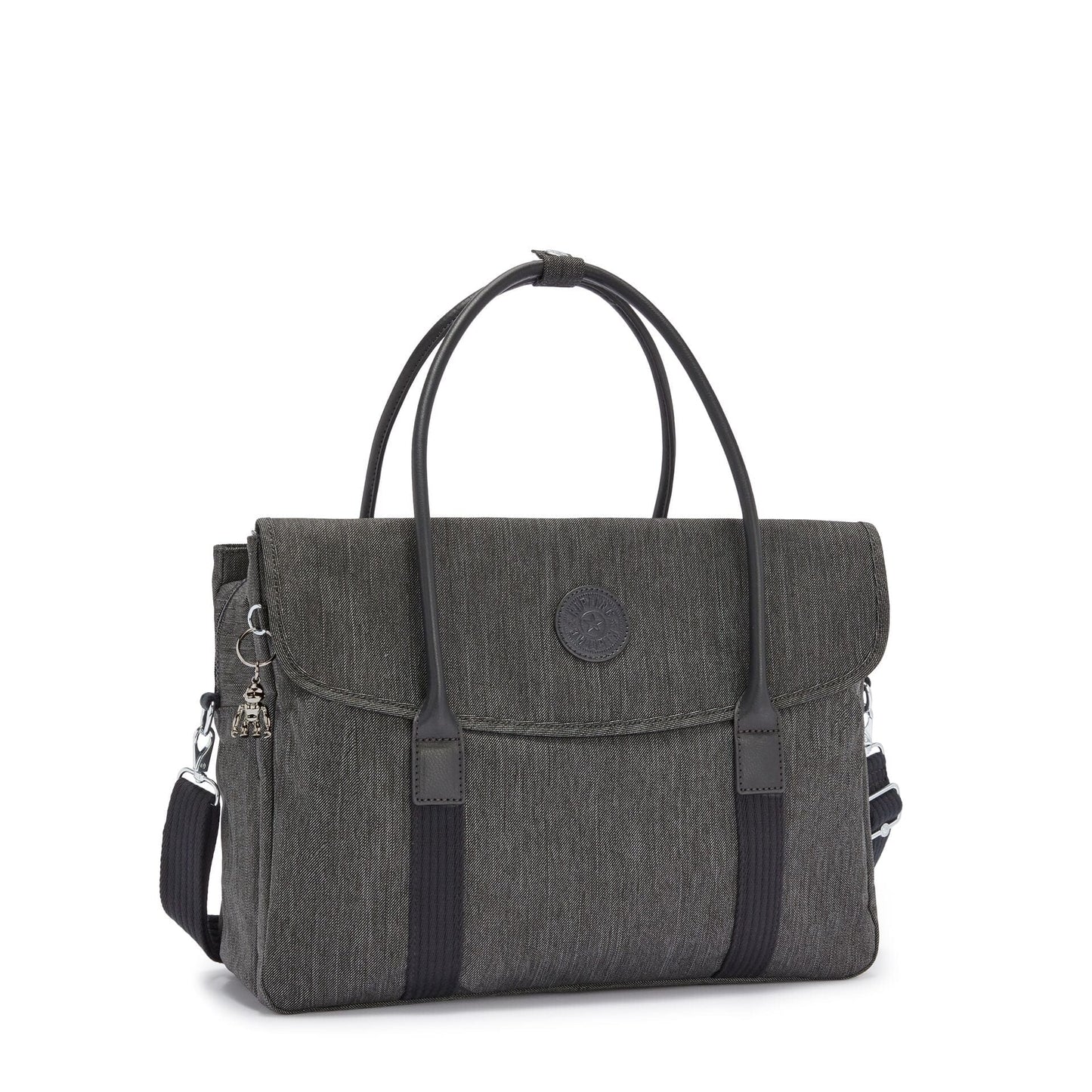 KIPLING-SUPERWORKER-حقيبة عمل (مع حزام كتف قابل للإزالة) - أسود فلفلي - I5190-78S