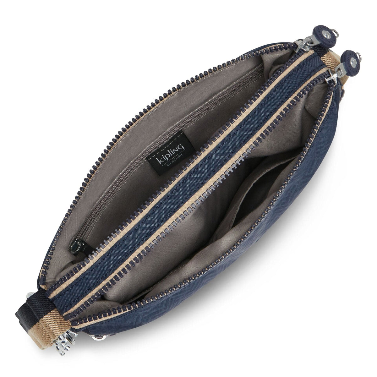 حقيبة كتف متوسطة الحجم من KIPLING-Alvar-Endless Bl Emb-12472-Y36