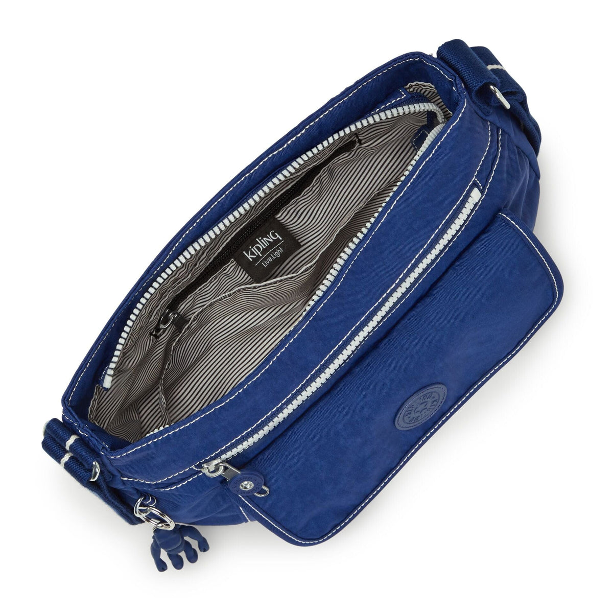 KIPLING-SYRO-Medium crossbody-Admiral Blue-13163-72I
