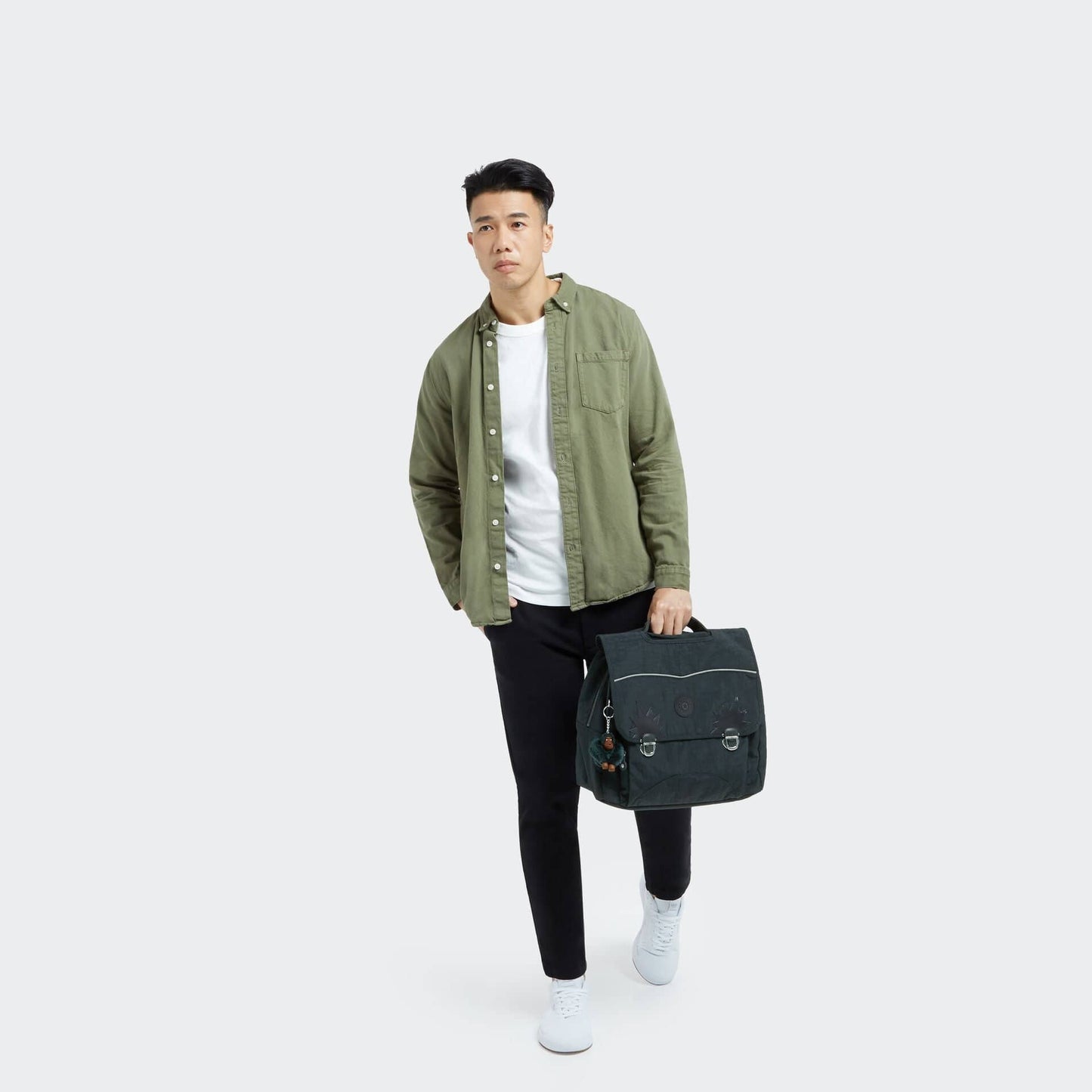 حقيبة ظهر KIPLING-Iniko-Medium (مع حماية للكمبيوتر المحمول)-لون أزرق حقيقي-21092-4DX