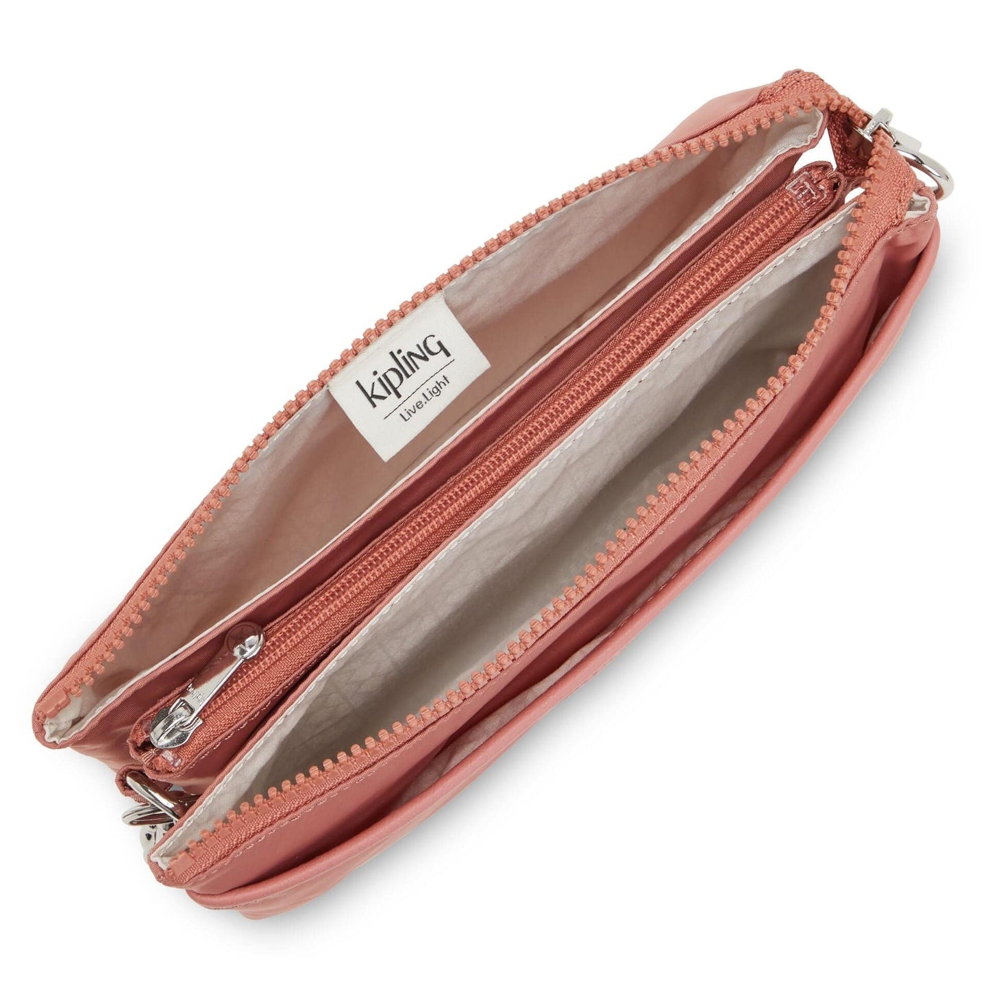 KIPLING-Riri-حقيبة كروس صغيرة (بحزام قابل للإزالة)-Almost Rose-72323-V48