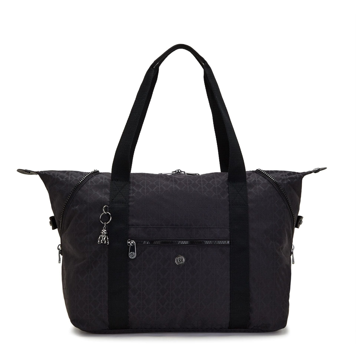 KIPLING-Art M-Large Tote-Signature Blk Q-I2819-M34