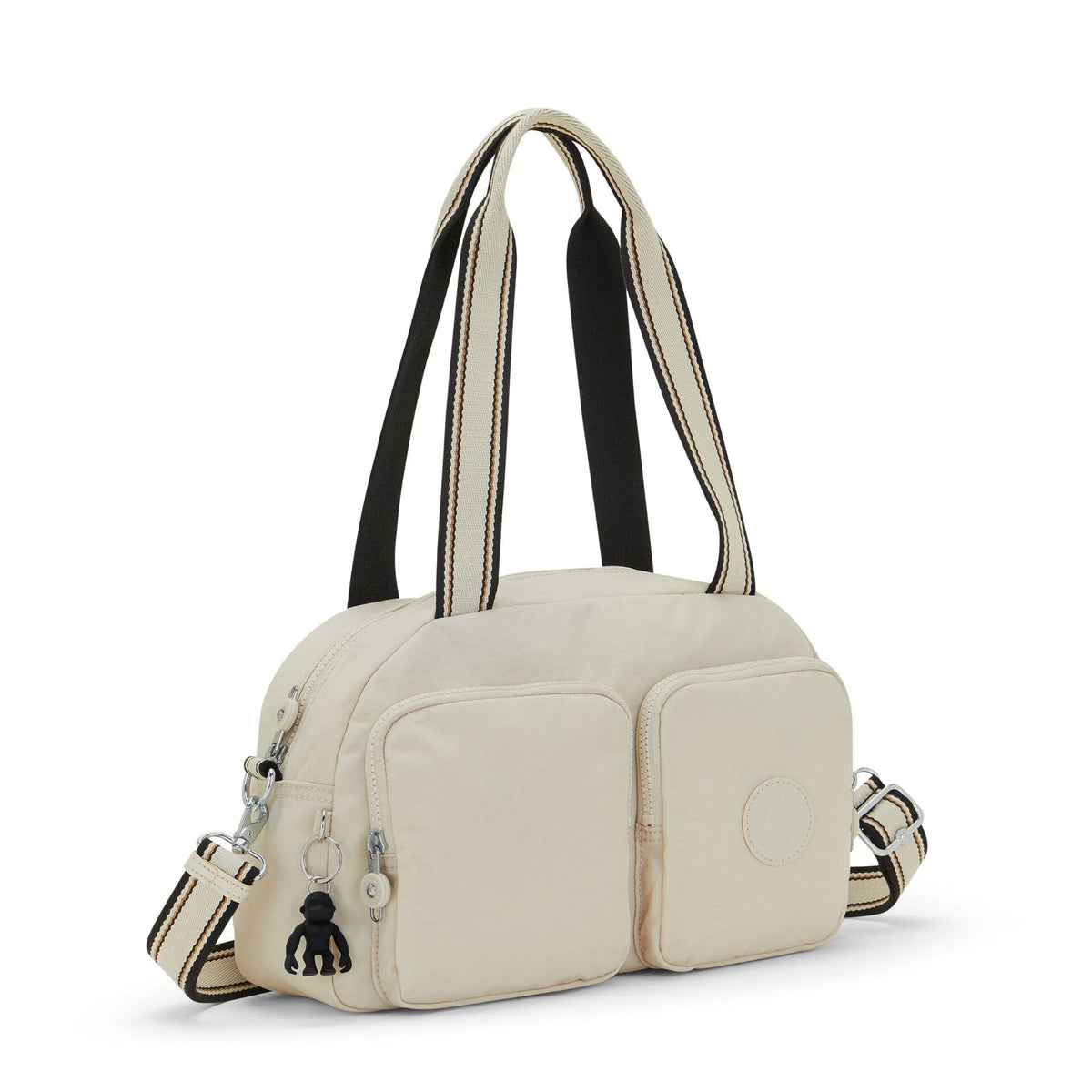 KIPLING-Cool Defea-حقيبة كتف متوسطة الحجم (بحزام كتف قابل للإزالة)-رملي فاتح-I2849-W58