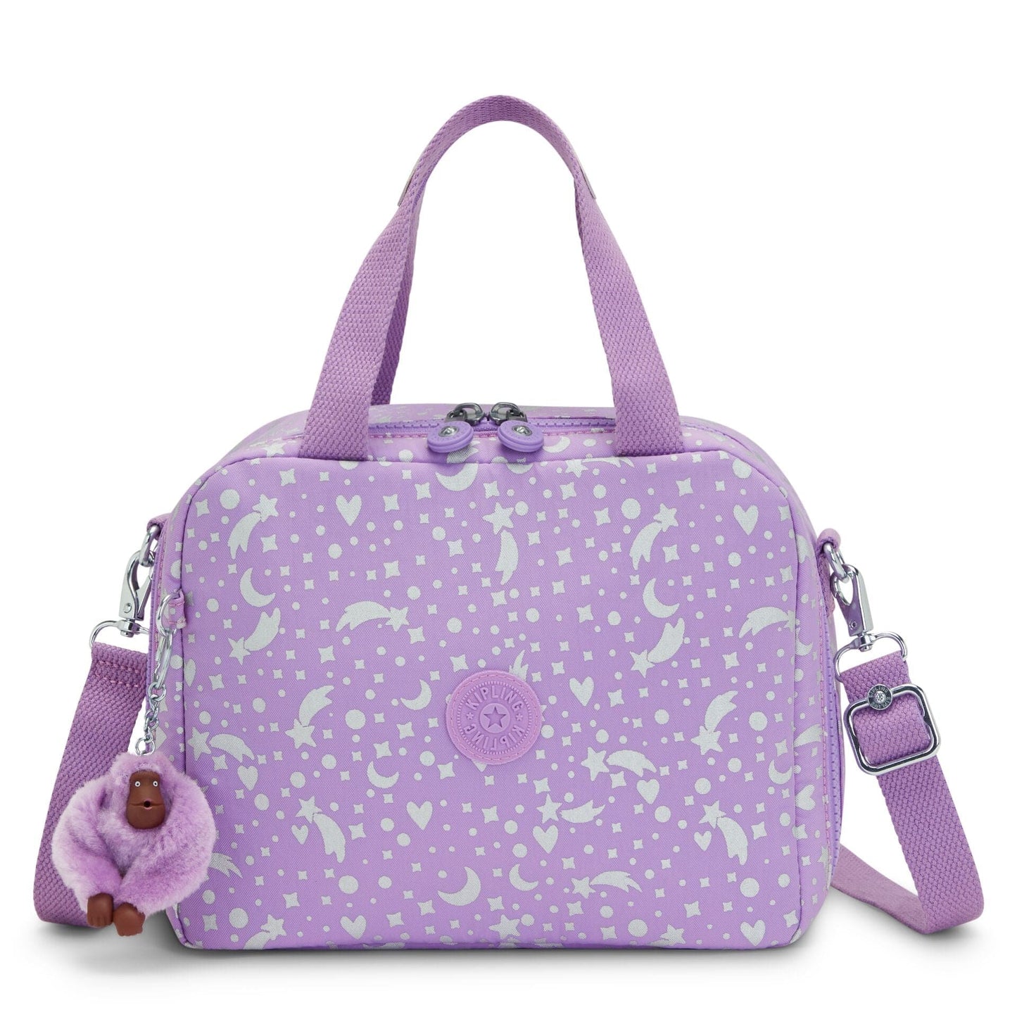 KIPLING-Miyo-Large lunchbox (with trolley sleeve)-Galaxy Metallic-I2989-P06