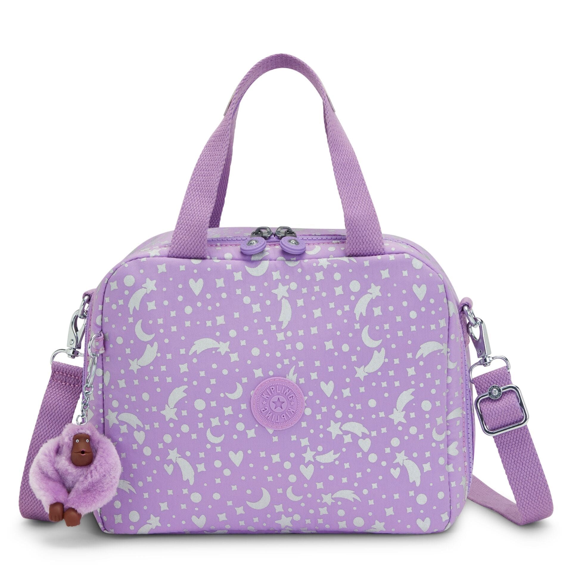 KIPLING-Miyo-Large lunchbox (with trolley sleeve)-Galaxy Metallic-I2989-P06