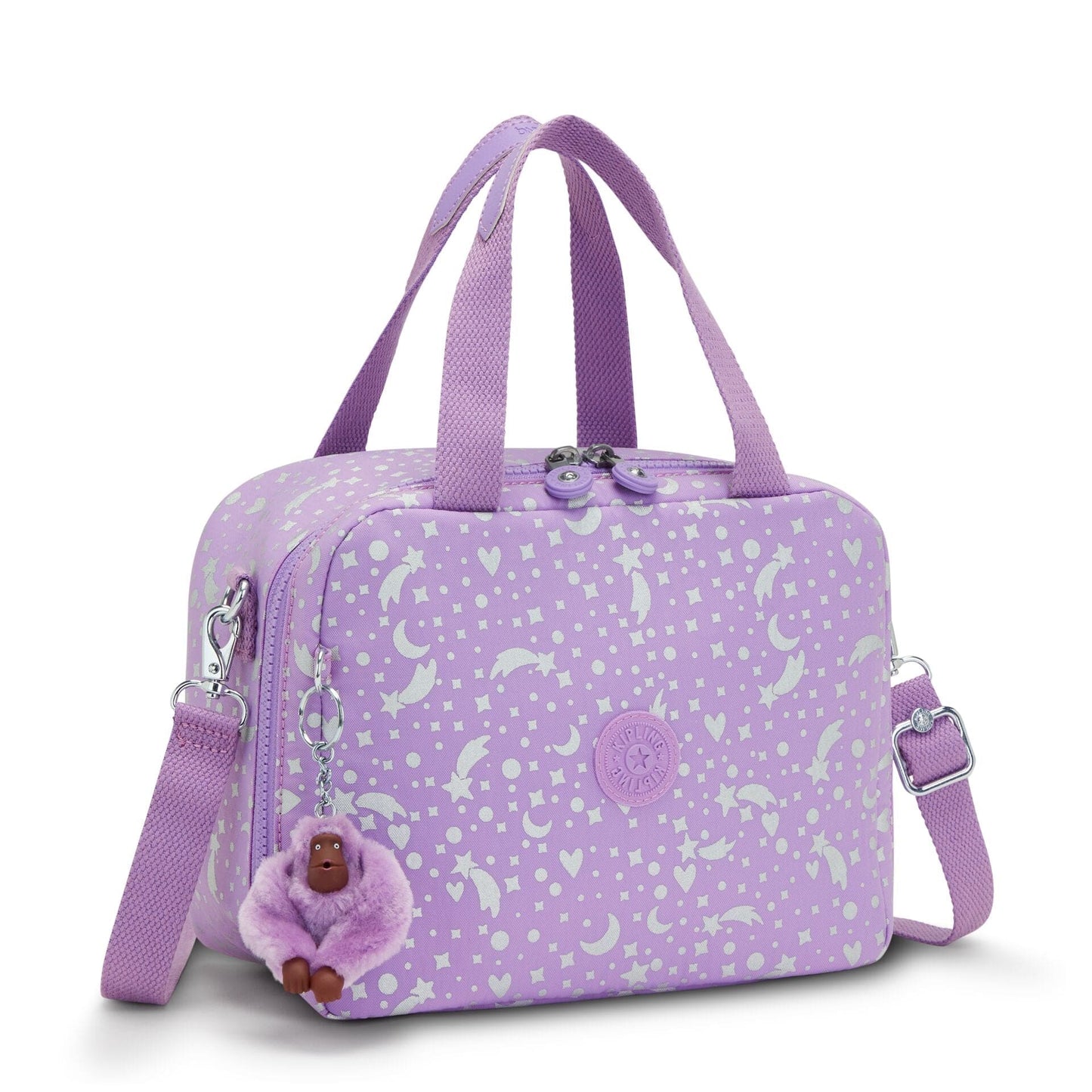 KIPLING-Miyo-صندوق غداء كبير (مع جراب عربة)-Galaxy Metallic-I2989-P06