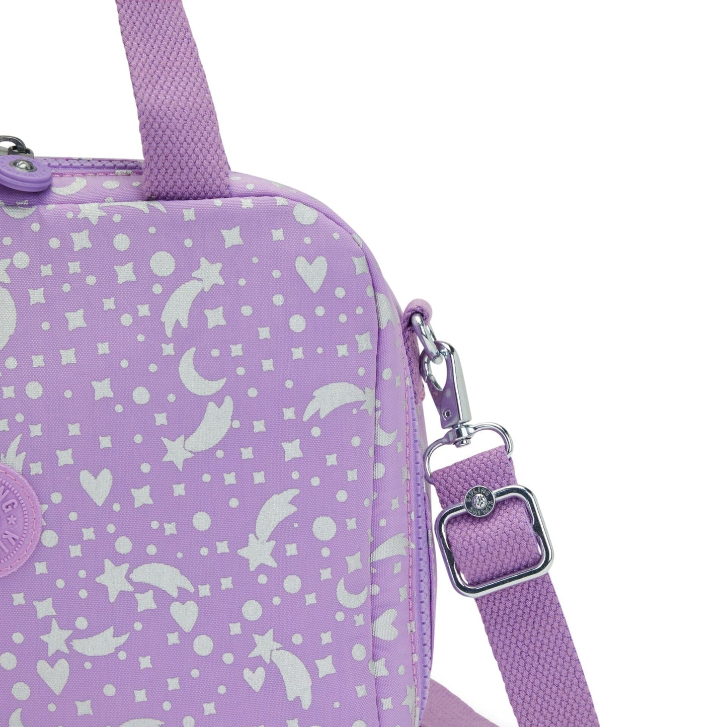 KIPLING-Miyo-صندوق غداء كبير (مع جراب عربة)-Galaxy Metallic-I2989-P06