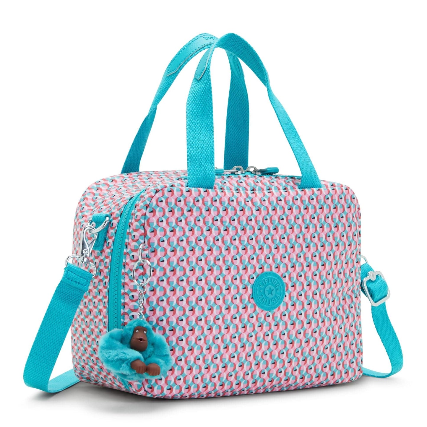 KIPLING-Miyo-صندوق غداء كبير (مع جراب عربة)-Poppy Geo-I2989-V64