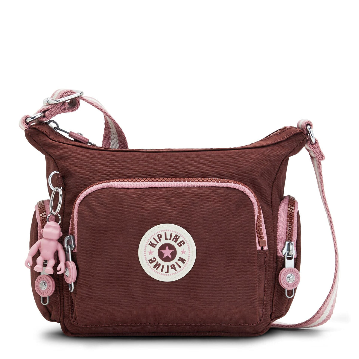 KIPLING-Gabbie Mini-Small crossbody-Mahogany Bl-I3057-Z00
