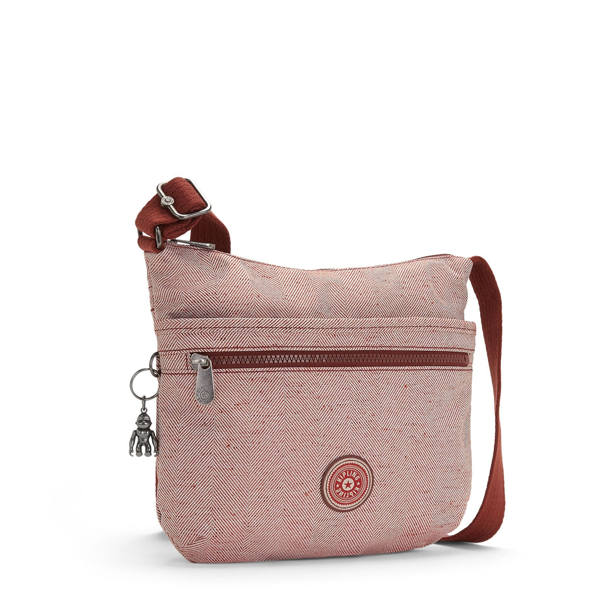 KIPLING-ARTO-حقيبة كروس بودي متوسطة الحجم-أحمر دافئ-I3410-Q84