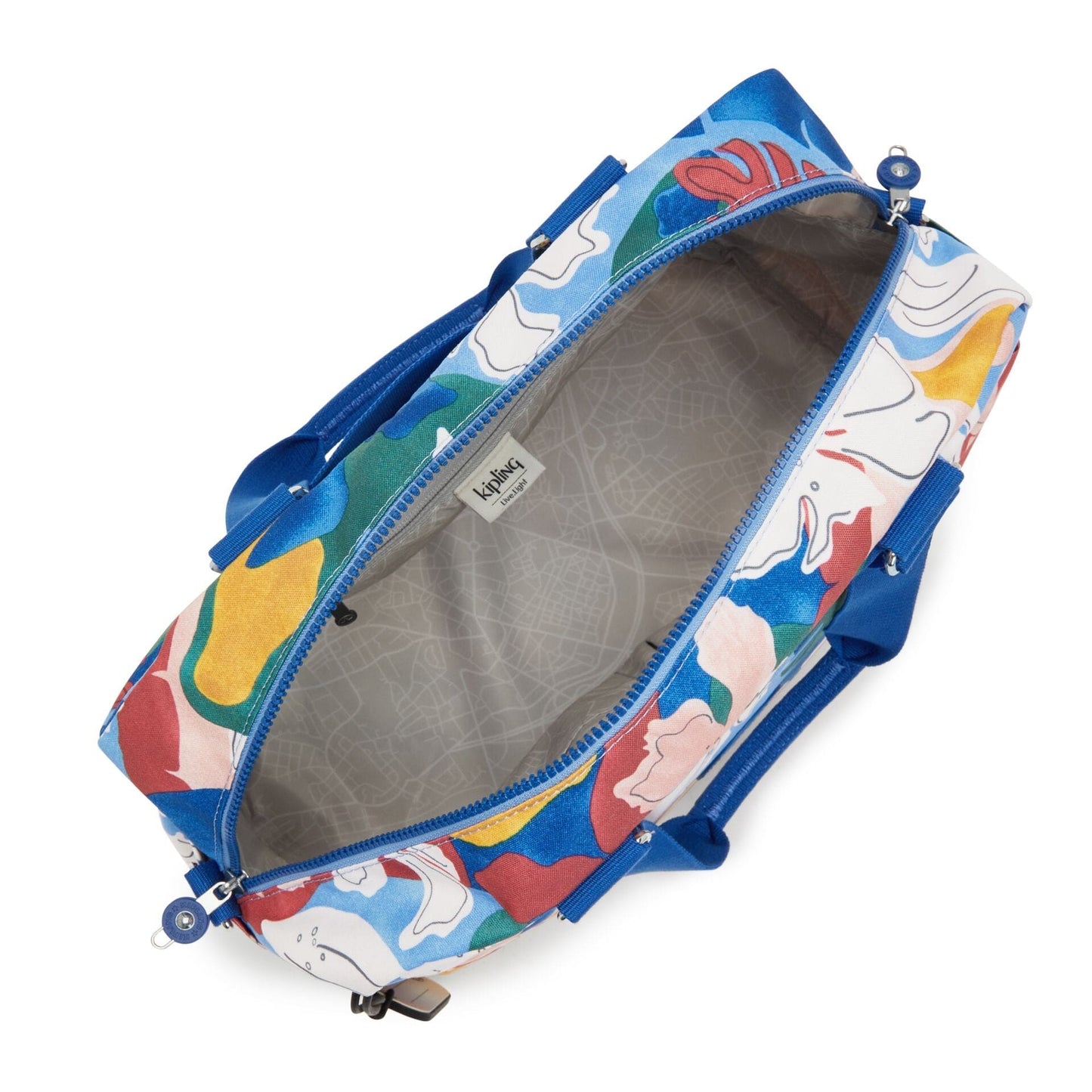 KIPLING-DENY-حقيبة عطلة نهاية أسبوع متوسطة (مع حزام قابل للإزالة)-نسخة نباتية-I3491-W26