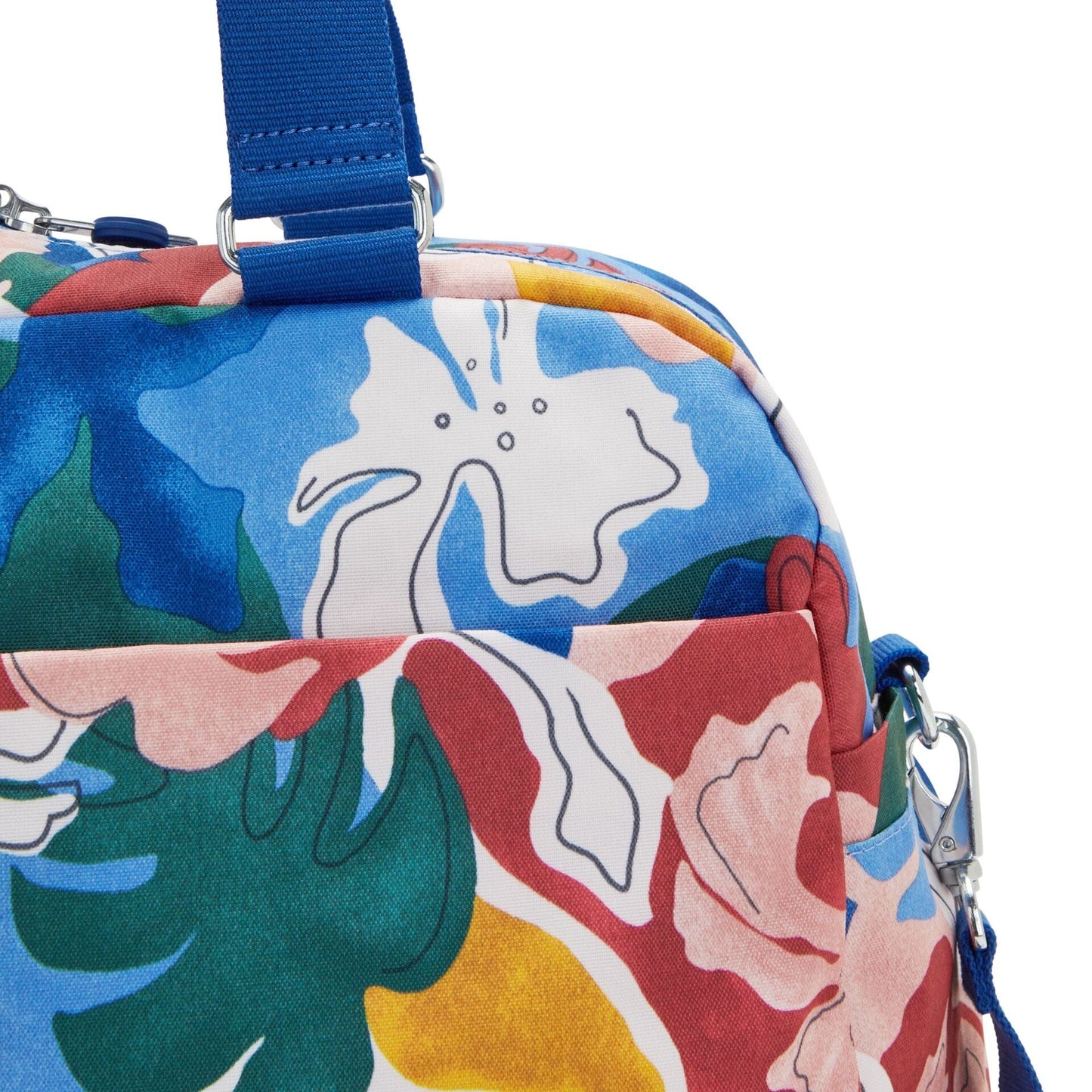 KIPLING-DENY-حقيبة عطلة نهاية أسبوع متوسطة (مع حزام قابل للإزالة)-نسخة نباتية-I3491-W26