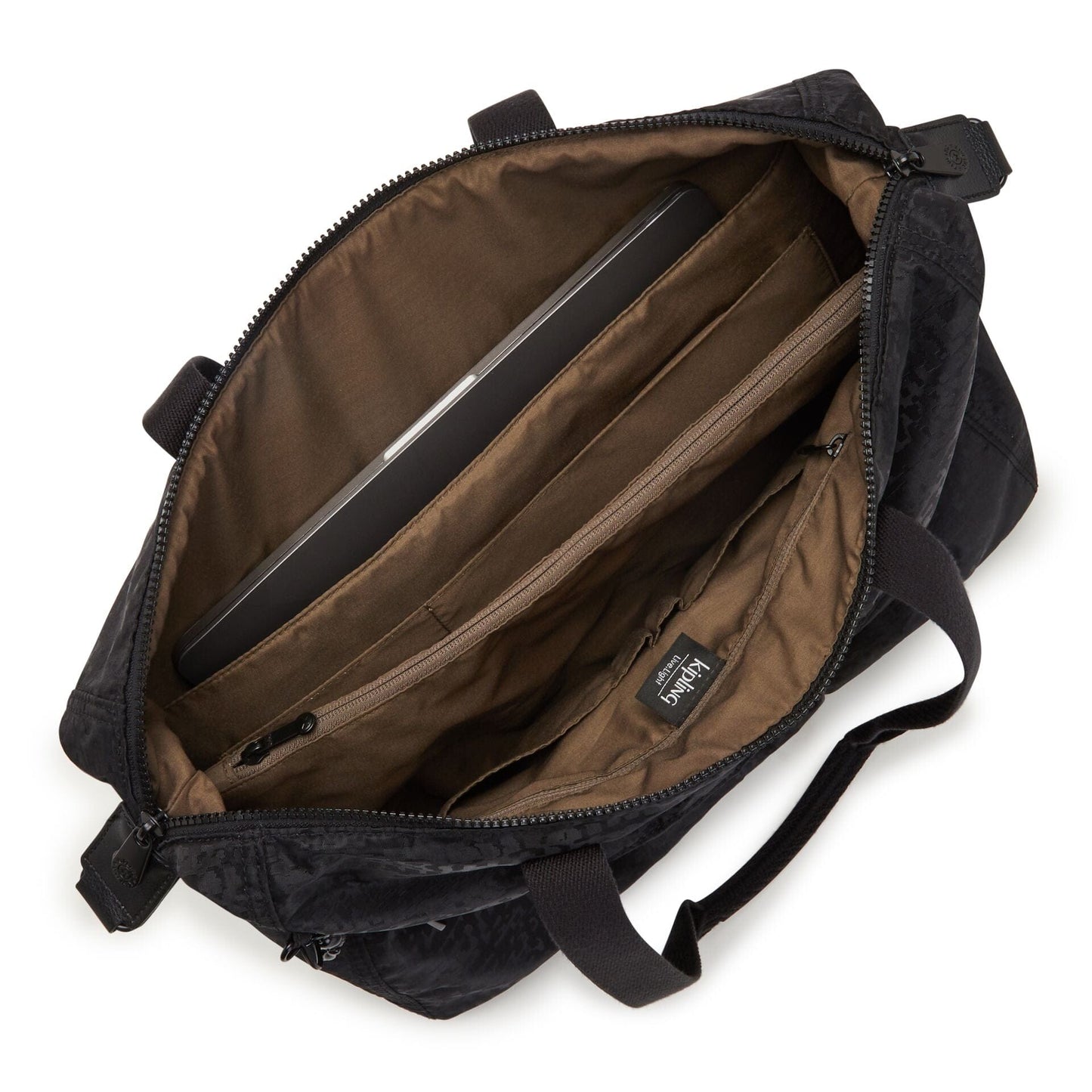 KIPLING-ILIA-حقيبة كمبيوتر كبيرة-أسود حضري Jq-I3654-X23