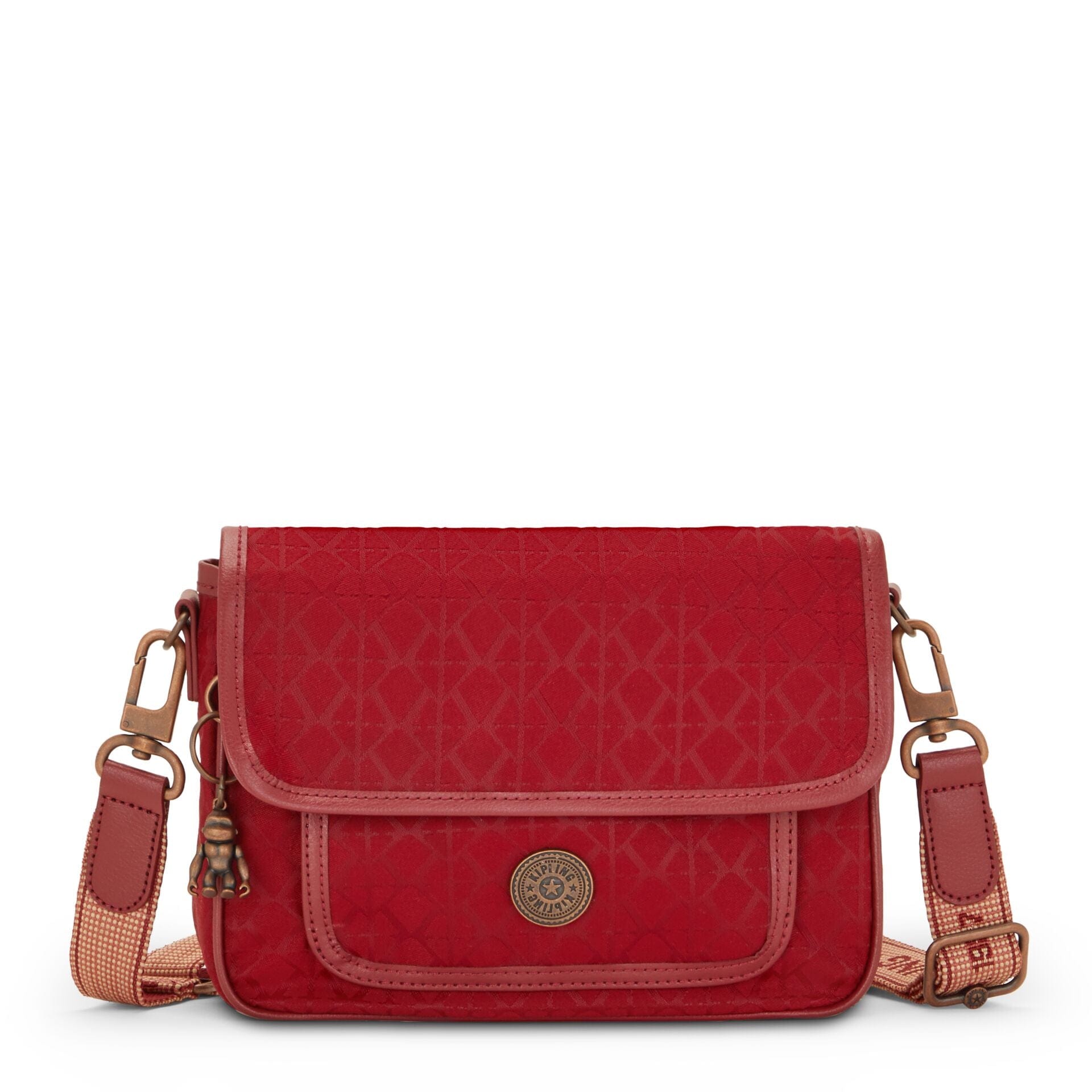 KIPLING-Inaki-Medium crossbody (with removable shoulderstrap)-Sign Red MU-I3782-V92
