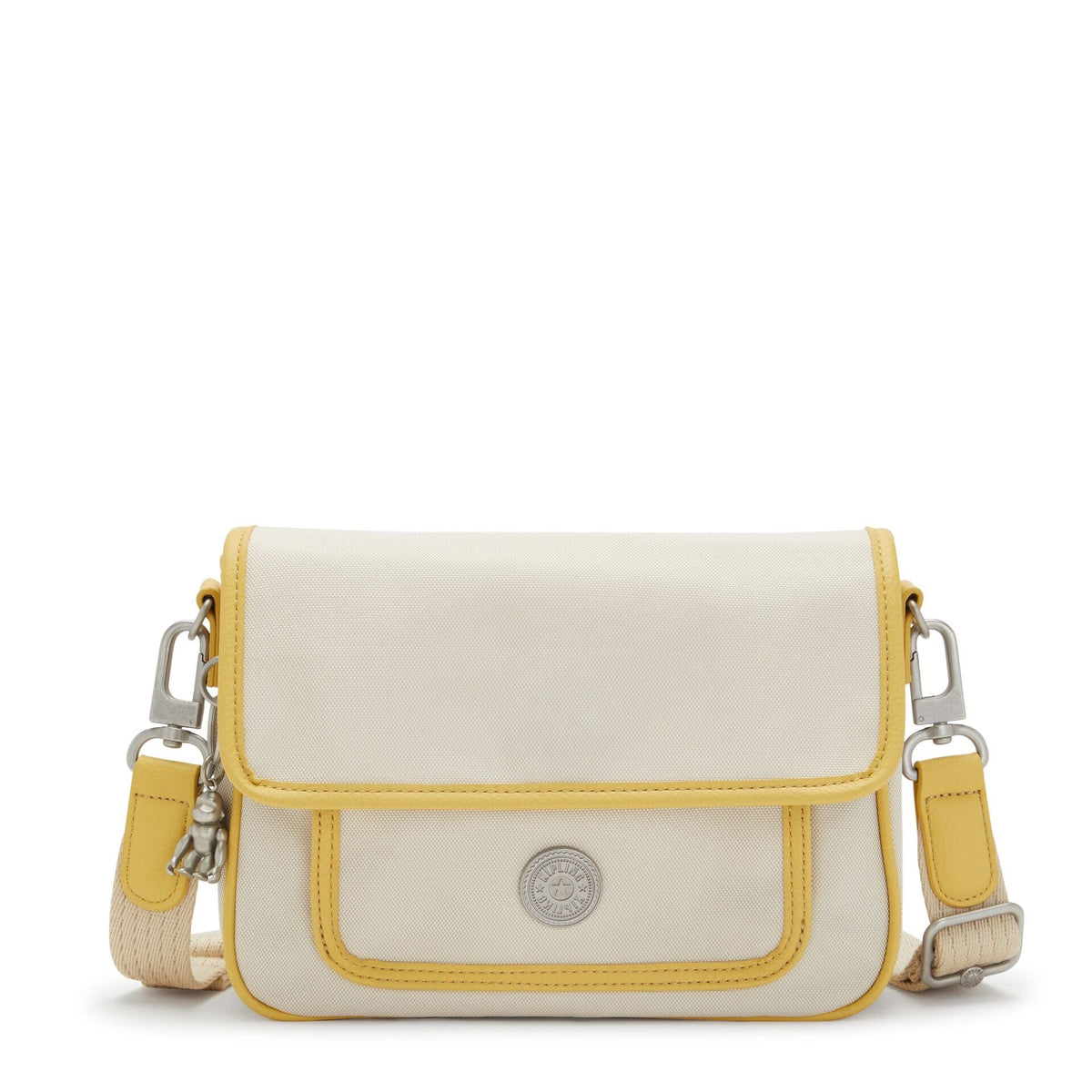 KIPLING-INAKI-Medium crossbody (with removable shoulderstrap)-Straw Yellow Bl-I3782-Z40