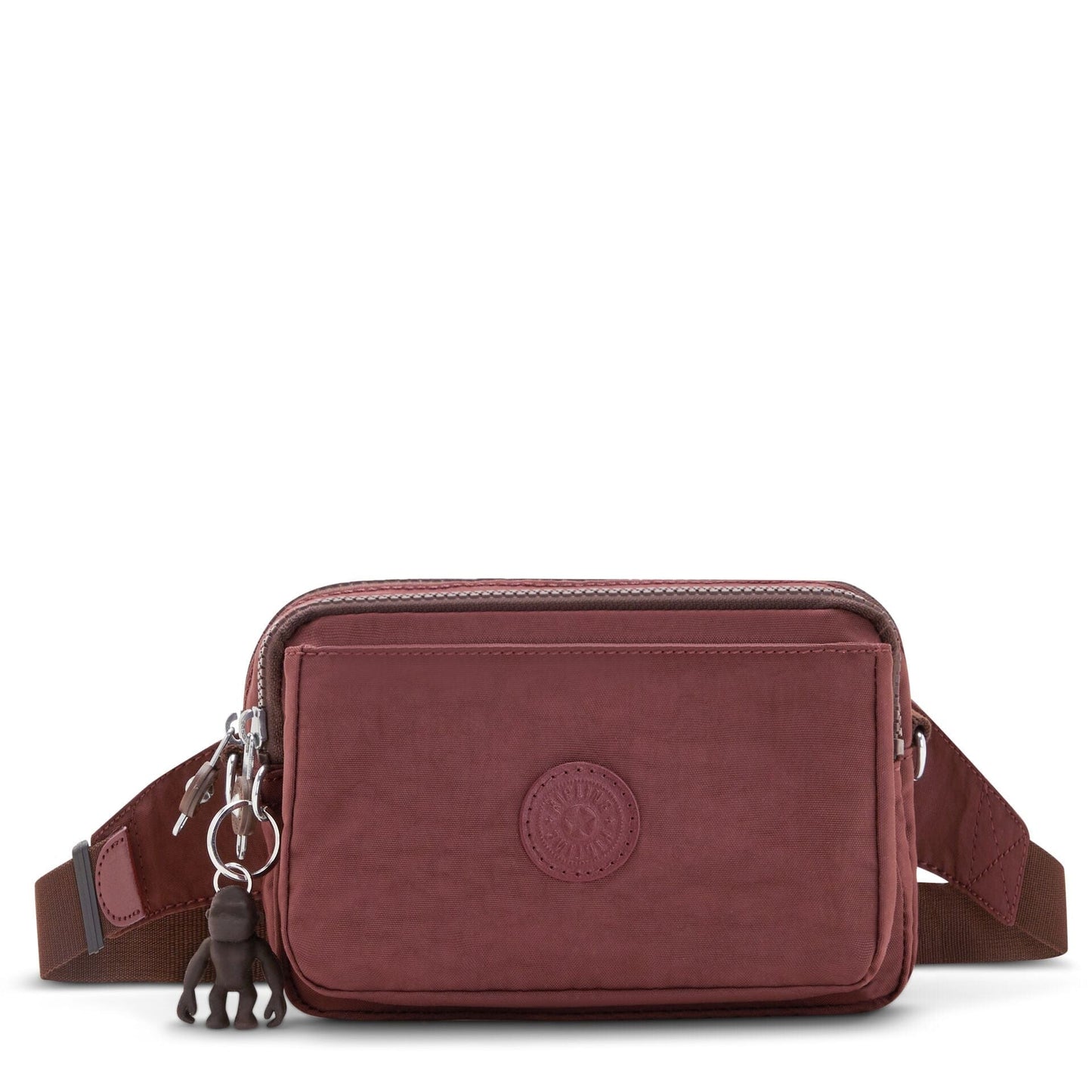KIPLING-Abanu Multi-Small crossbody convertible to waistbag (with removable straps)-Mahogany-I3795-V50