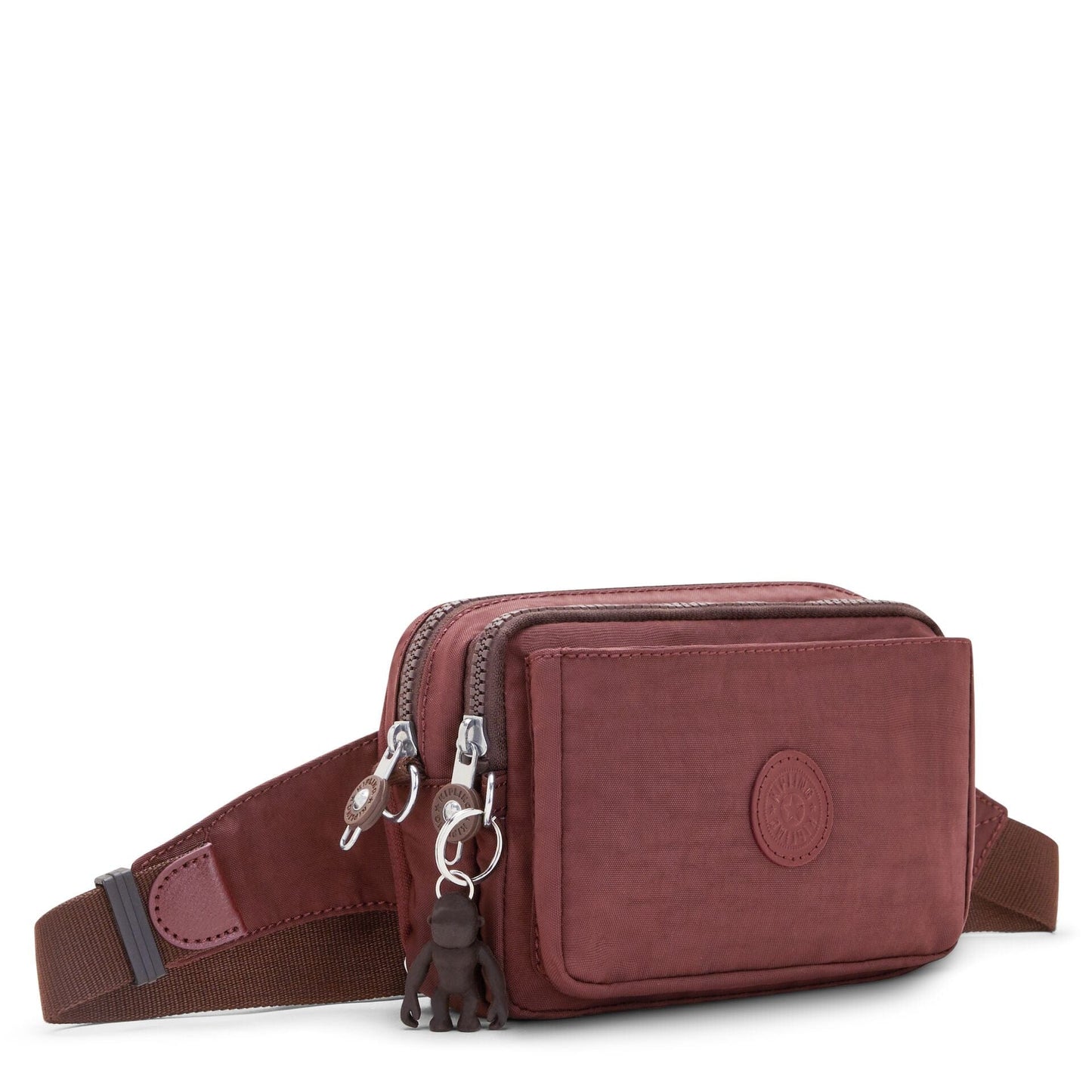 KIPLING-Abanu Multi-Small crossbody convertible to waist bag (with removed straps)-Mahogany-I3795-V50