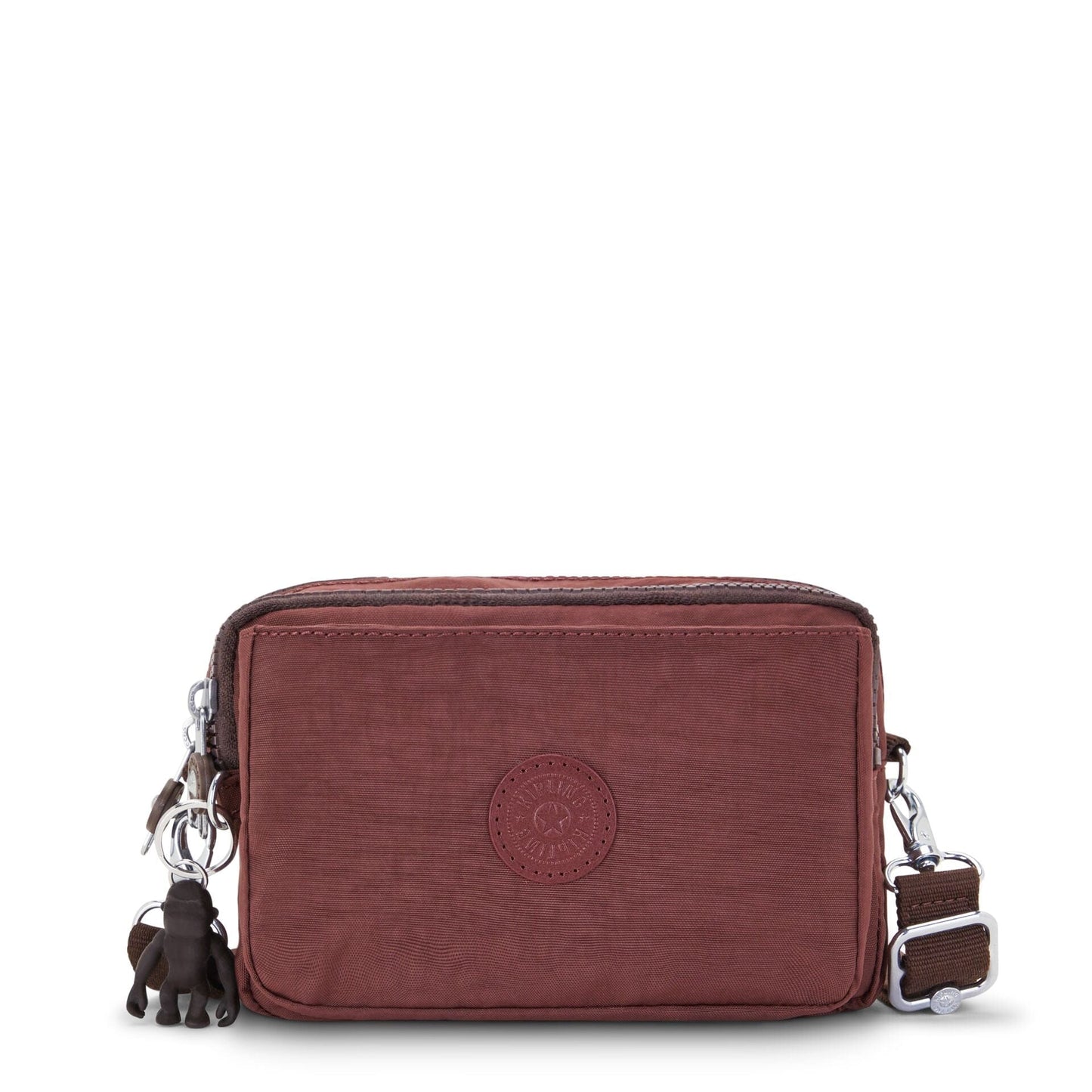 KIPLING-Abanu Multi-Small crossbody convertible to waist bag (with removed straps)-Mahogany-I3795-V50